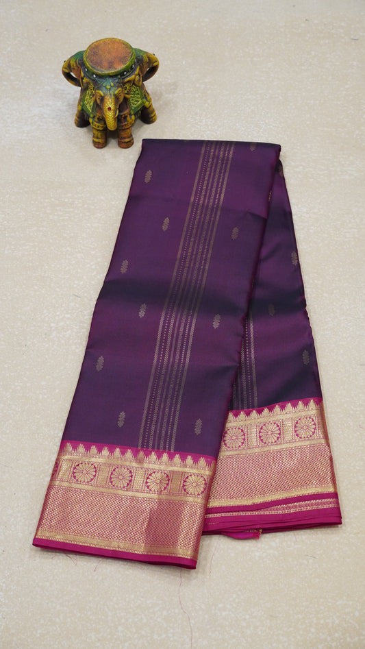 Pure Kanjivaram Silk Saree - Maroon