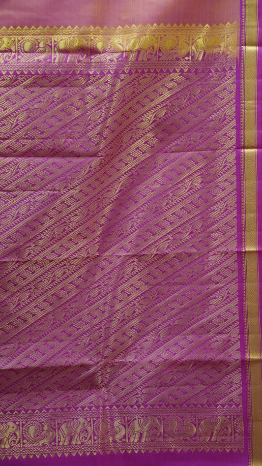 Pure Kanjivaram Silk Saree - Peachish Pink