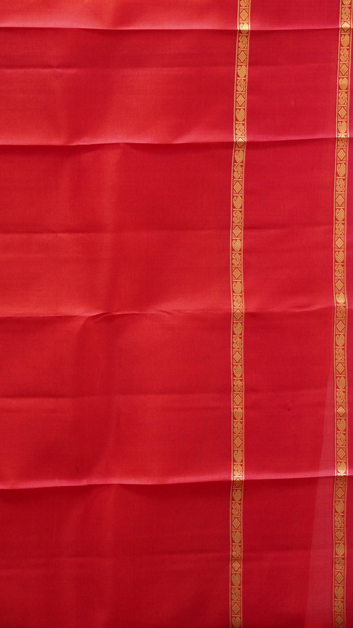 Pure Kanjivaram Silk Saree - Orange