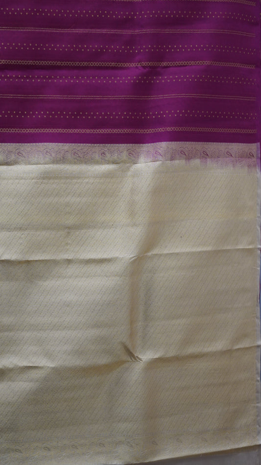 Pure Soft Silk Saree 1  1/2 Warp - Marron