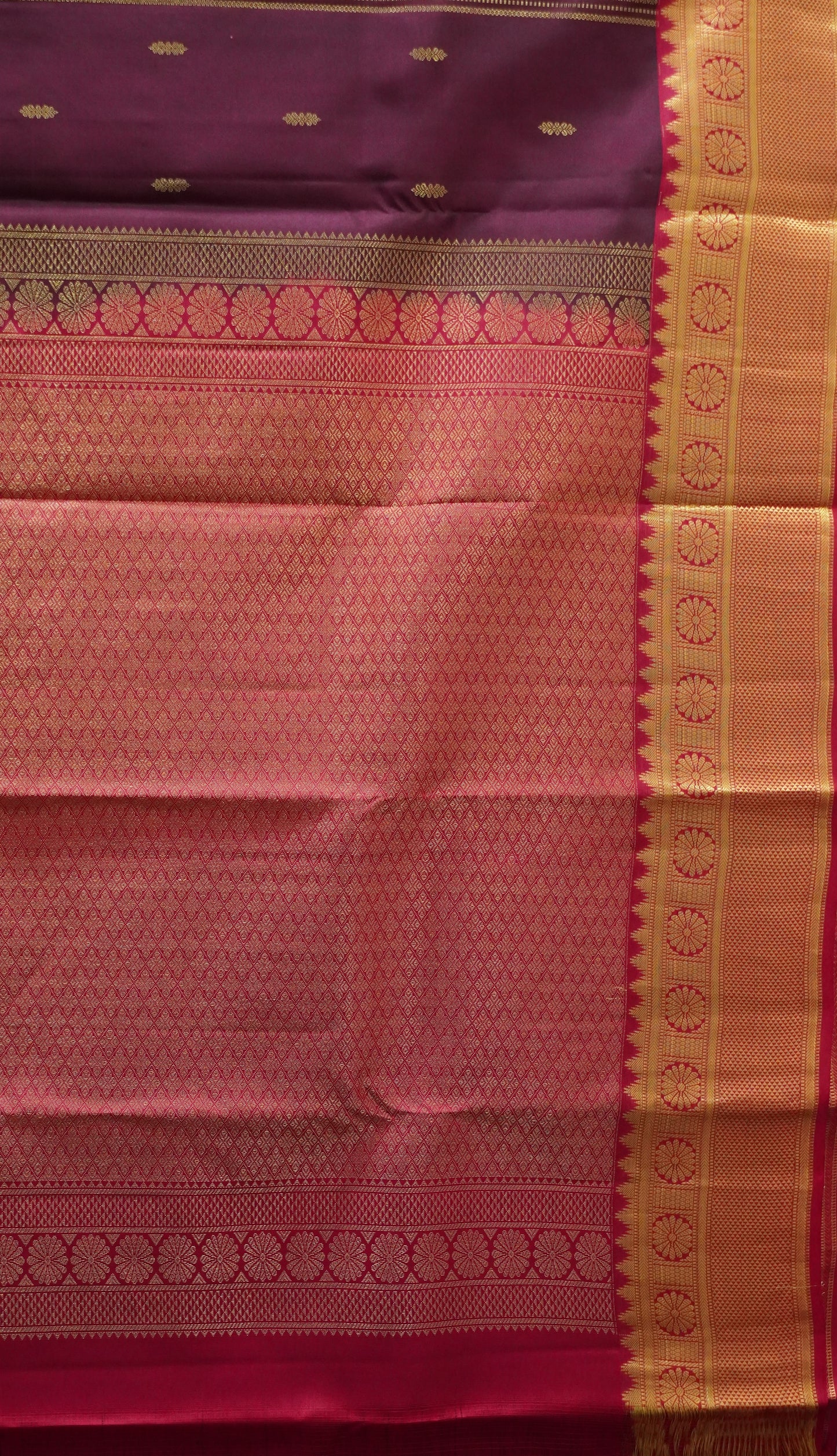 Pure Kanjivaram Silk Saree - Maroon