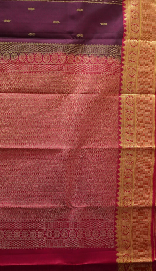 Pure Kanjivaram Silk Saree - Maroon