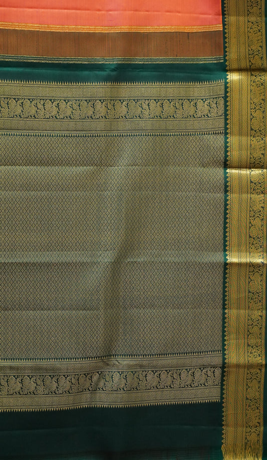 Pure Kanjivaram Silk Saree - Peachish Pink