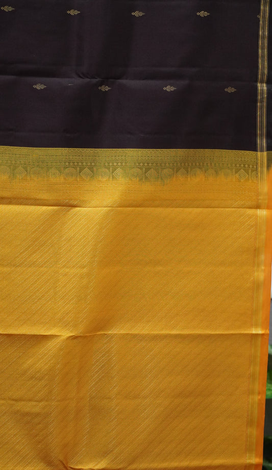 Pure Kanjivaram Silk Saree - Brown