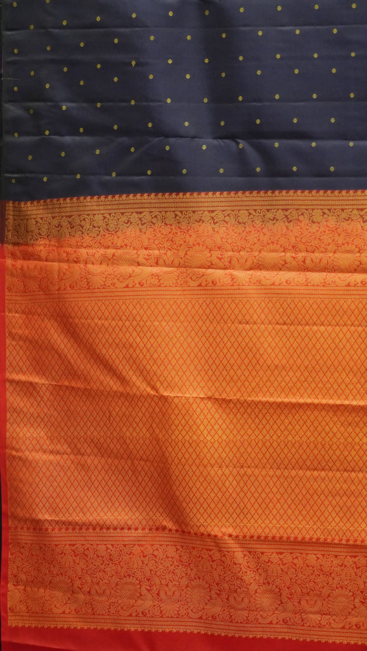 Pure Kanjivaram Silk Saree - Violet
