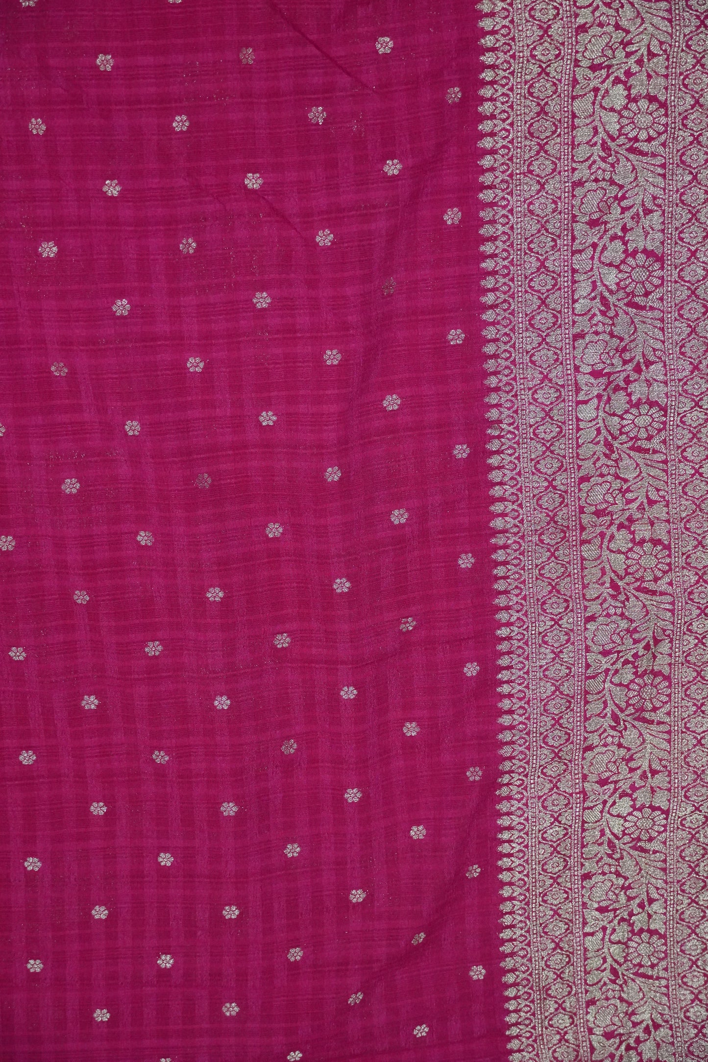 Banarasi Georgette Saree - Rani Pink