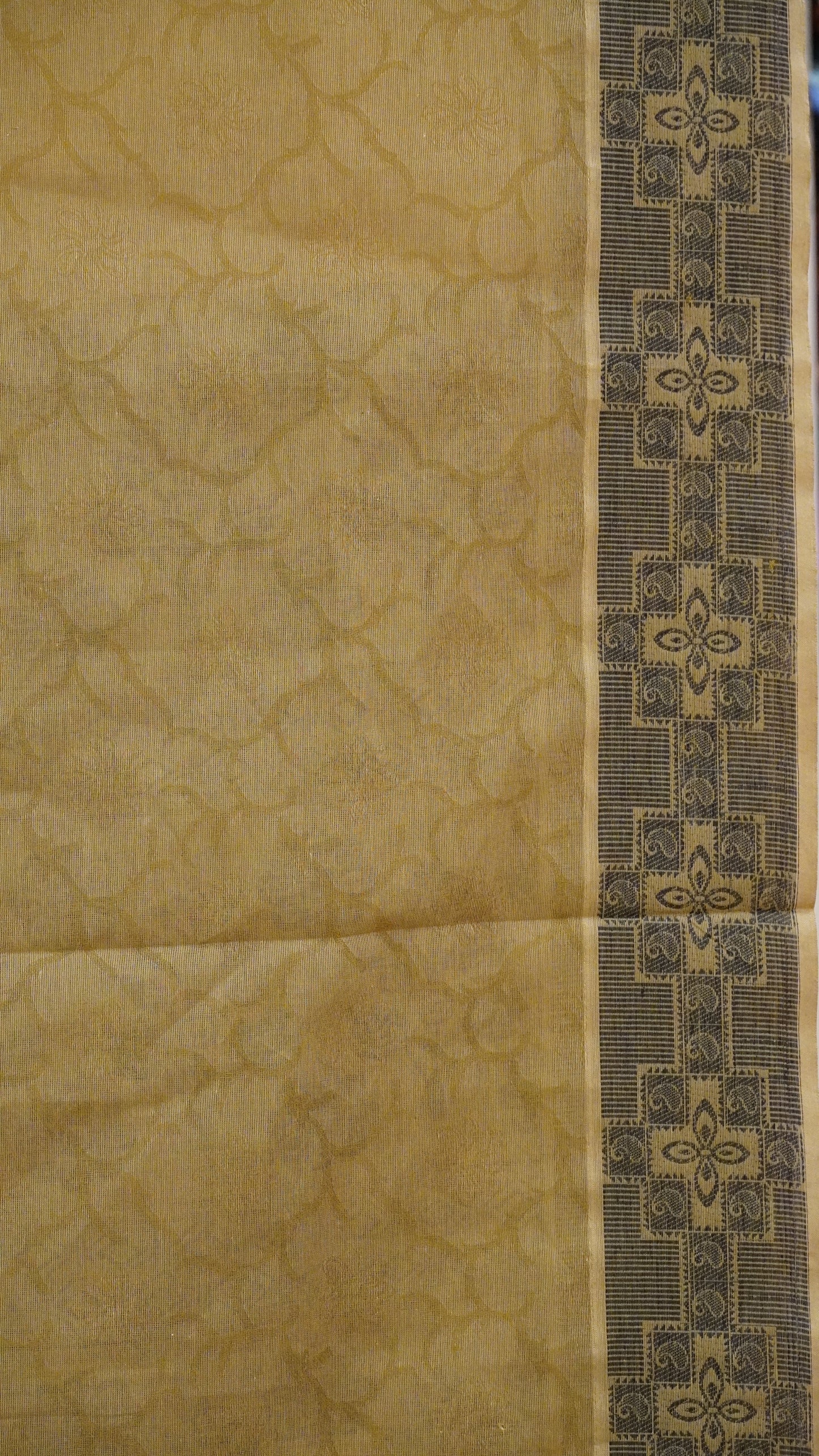 Kota Cotton Saree - Khaki