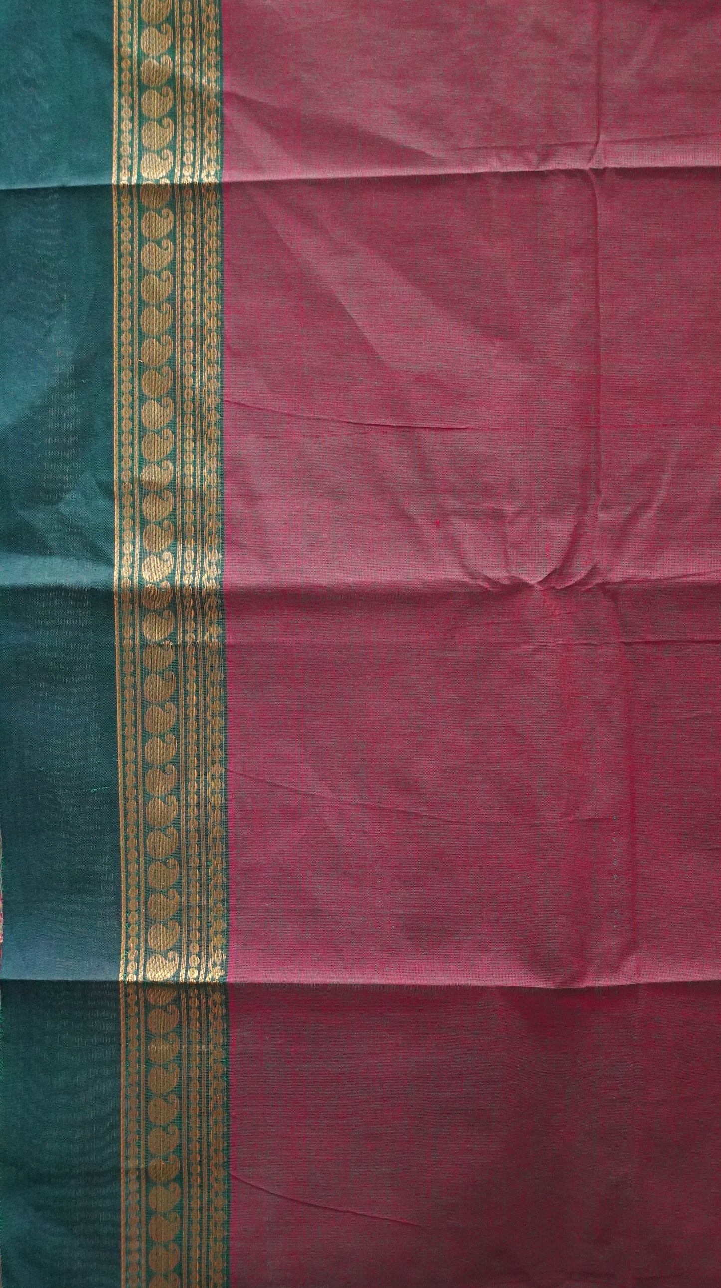 Kanchi Cotton Saree Vanasingaram Rust