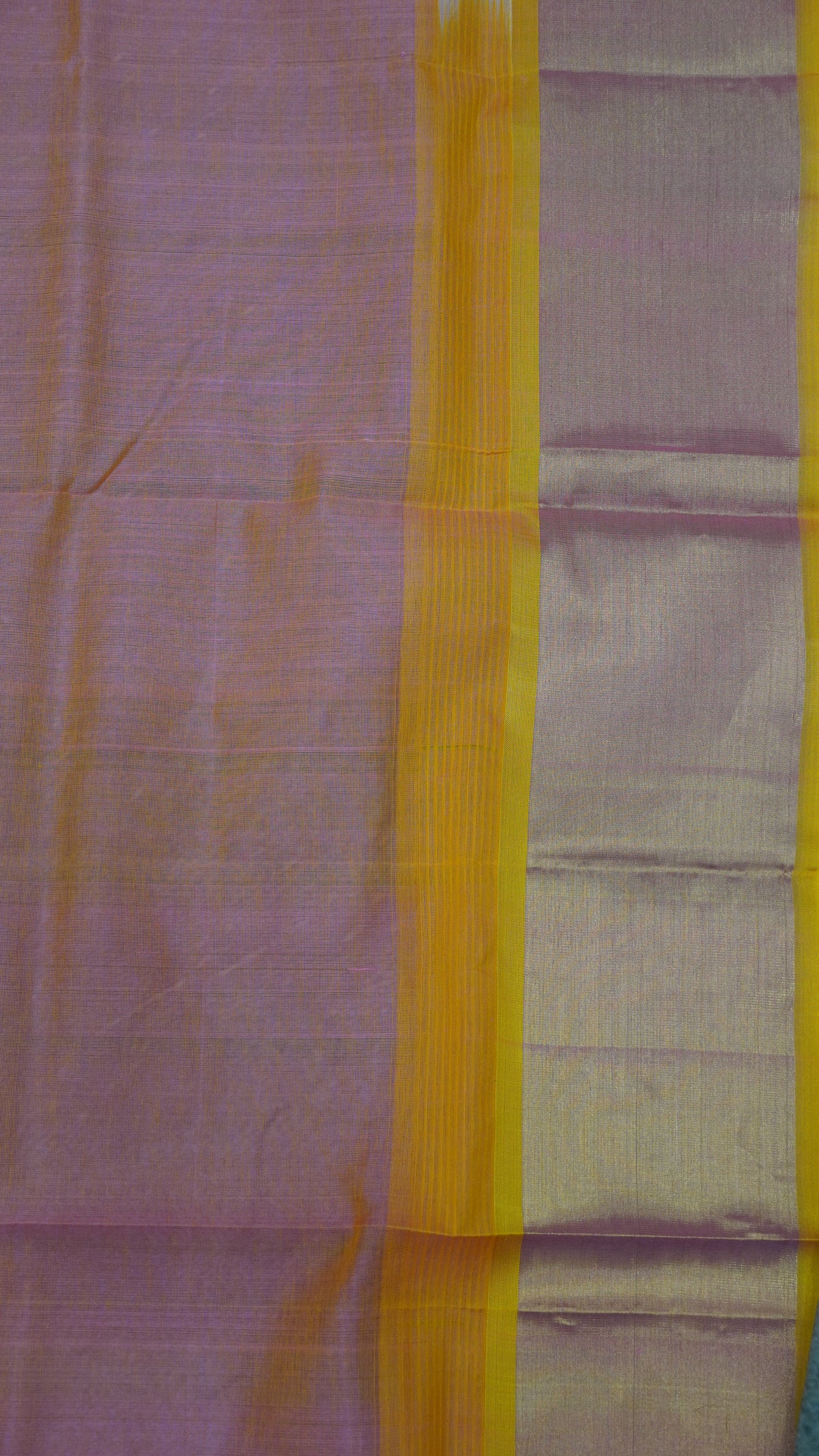 Pure Silk Cotton Saree-Off White Pink