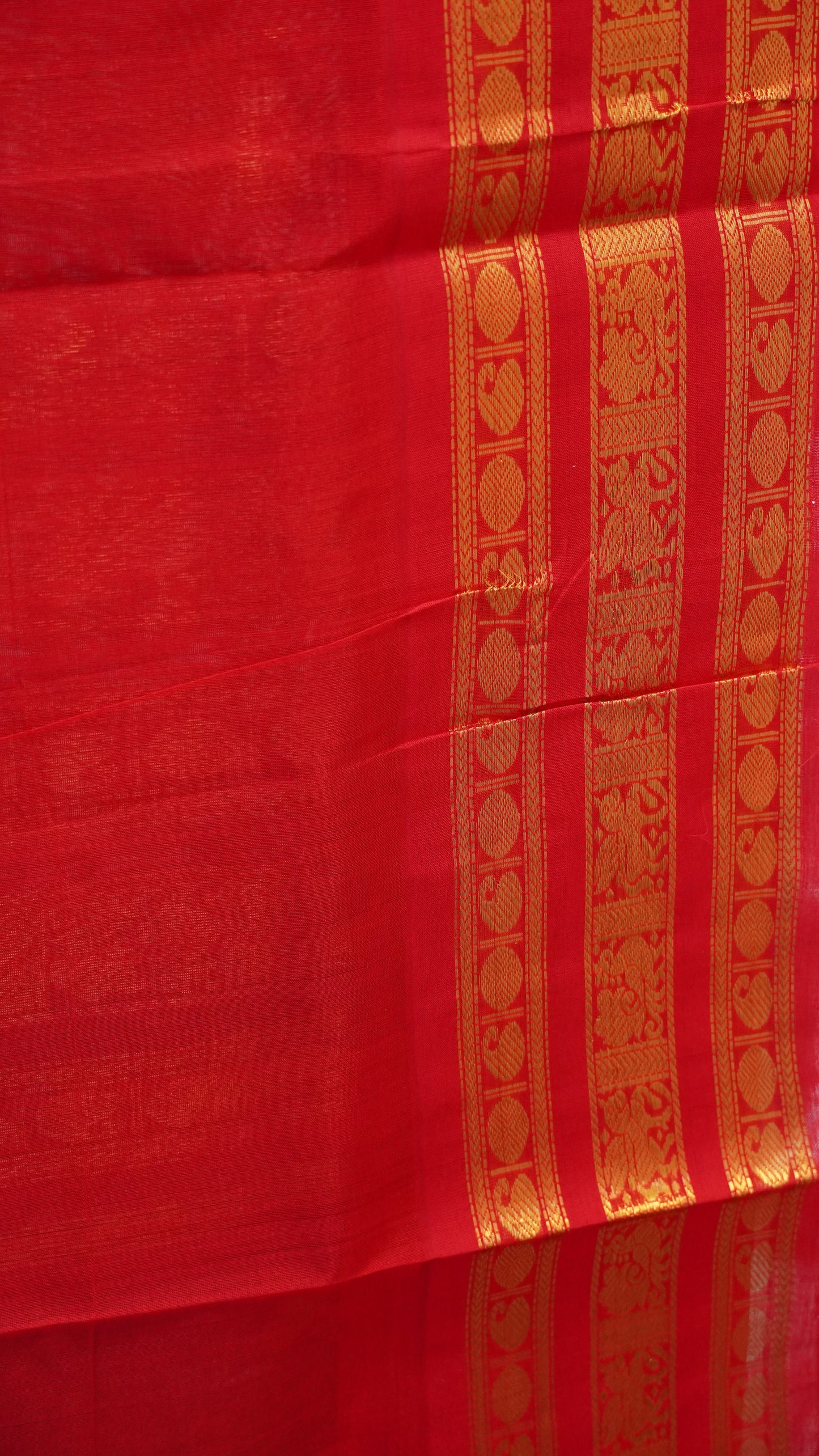 Pure Silk Cotton Saree-Bottle Green