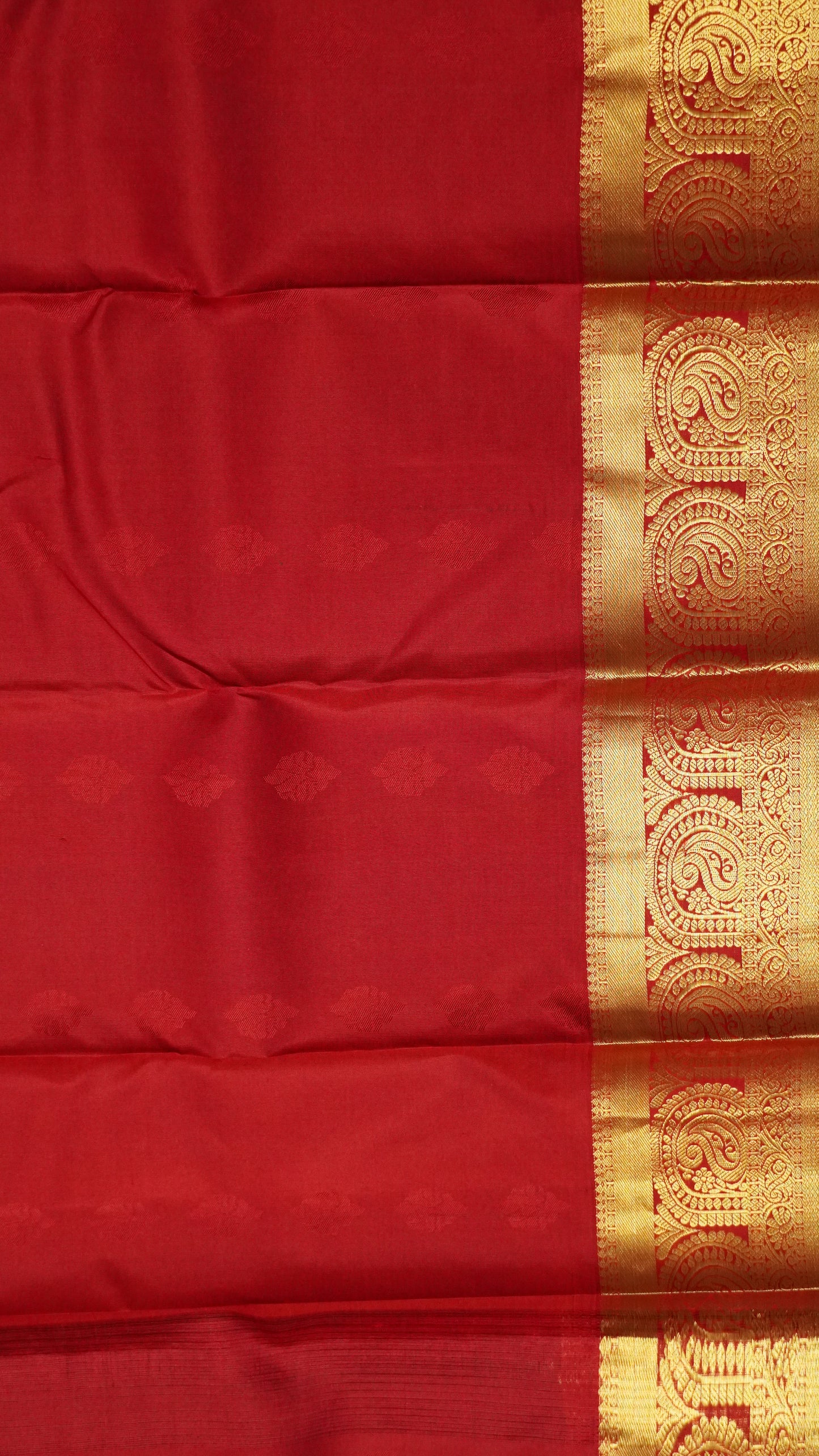 Pure Kanjivaram Silk Saree - Manthulir Green-Red