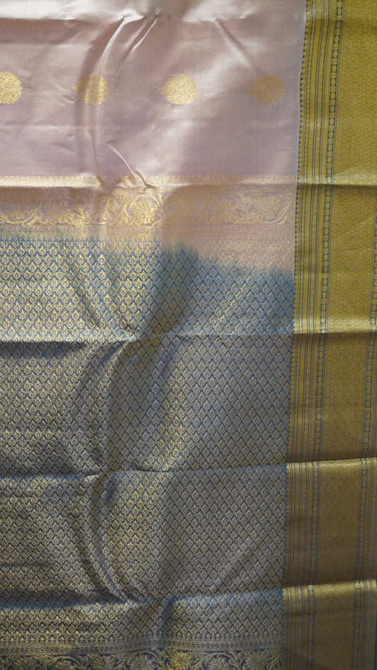 Pure Kanjivaram Silk Saree - Sandal Green