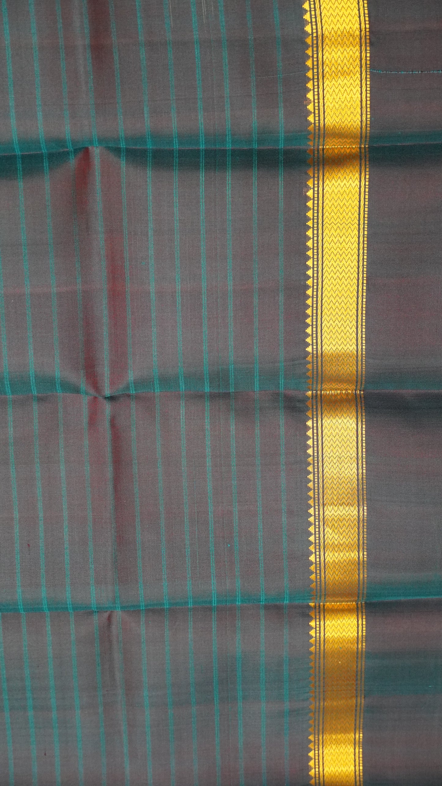 Pure Kanjivaram Silk Saree -Teal Green
