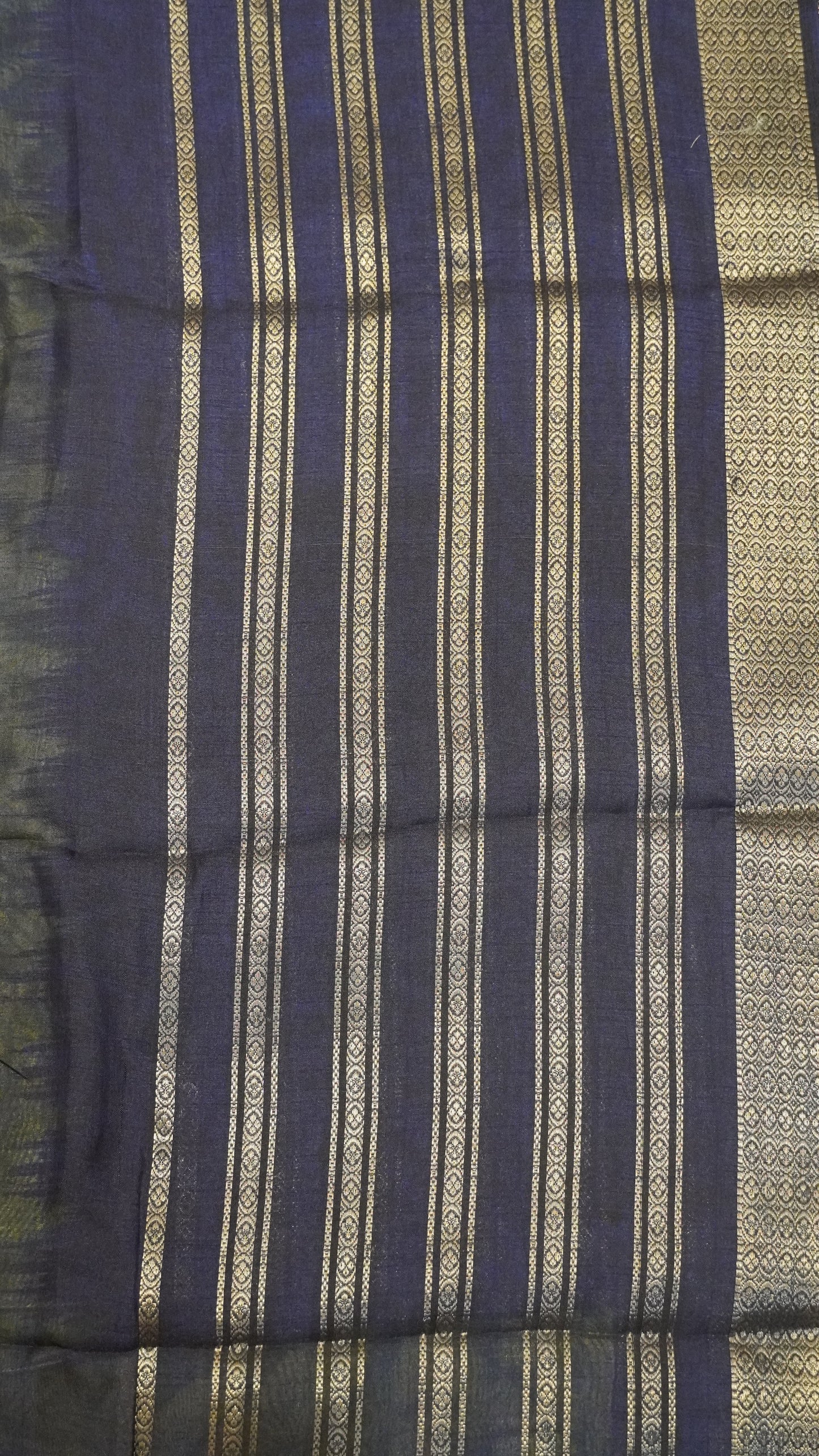 Semi Chiffon Saree- Tie Dye Green-Blue