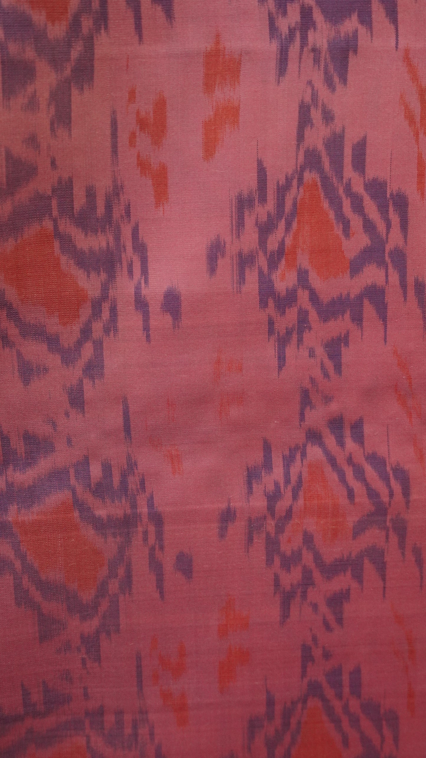 Pure Soft Silk Saree - Green-Purple Ikkat Pattern