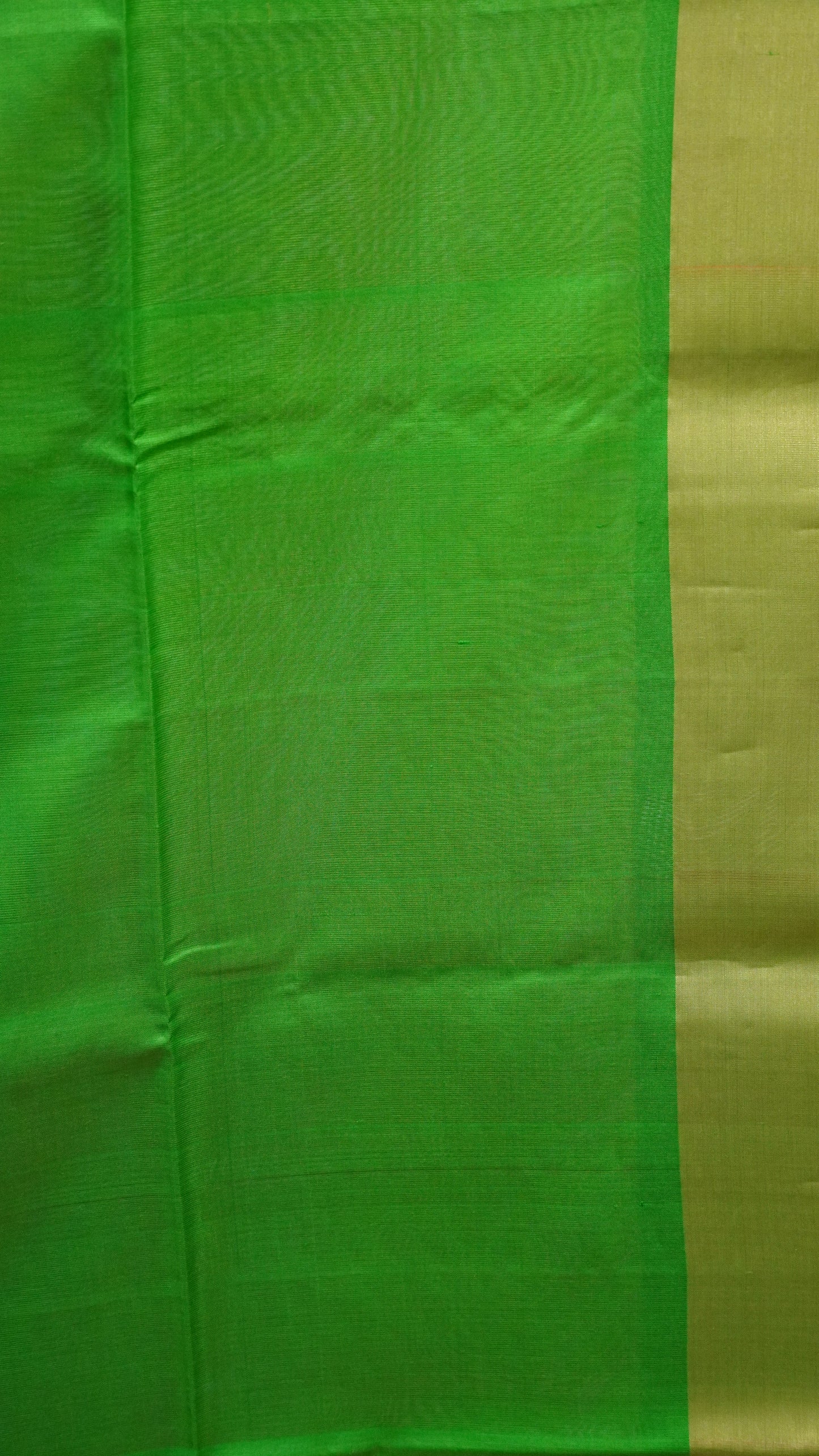 Pure Soft Silk Saree - Pinkish Orange-Green