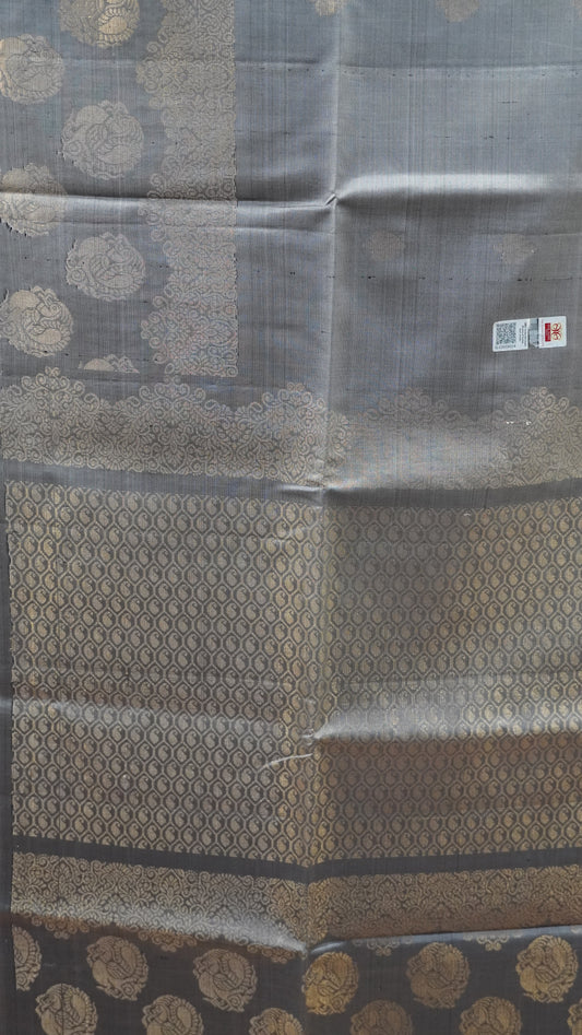 Pure Soft Silk Saree -Grey