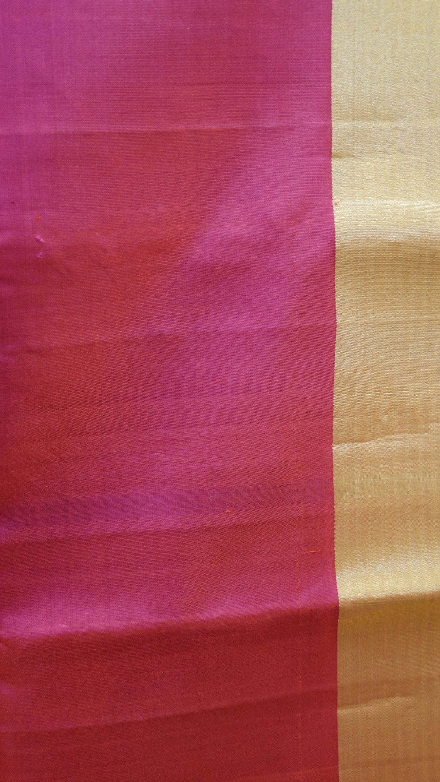 Pure Soft Silk Saree - Royal Blue-Dark Pink