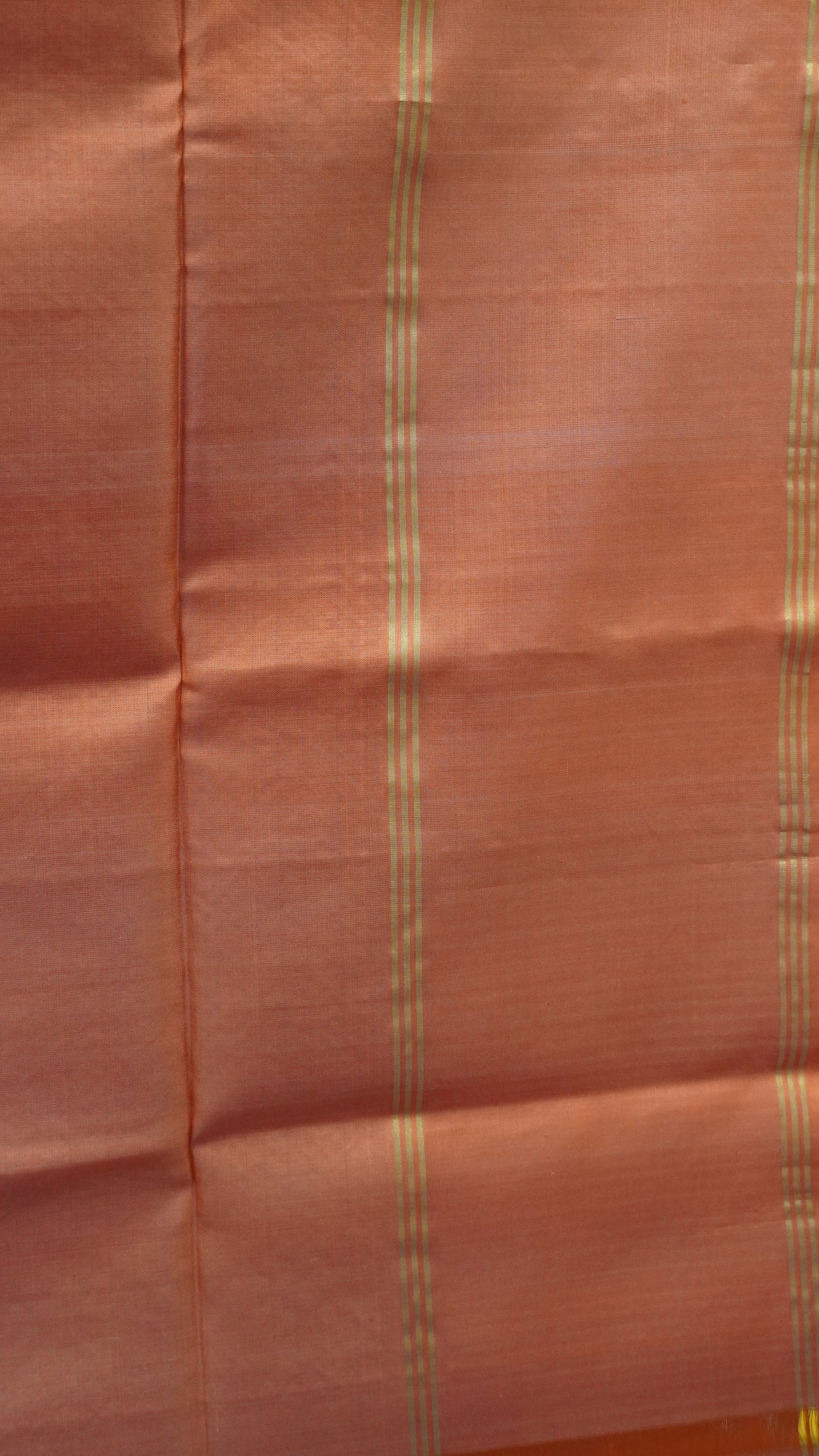 Pure Soft Silk Saree - Baby Brown-Orange
