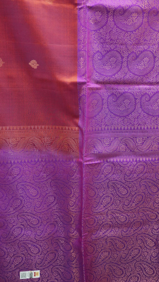 Pure Soft Silk Saree -Redish Purple