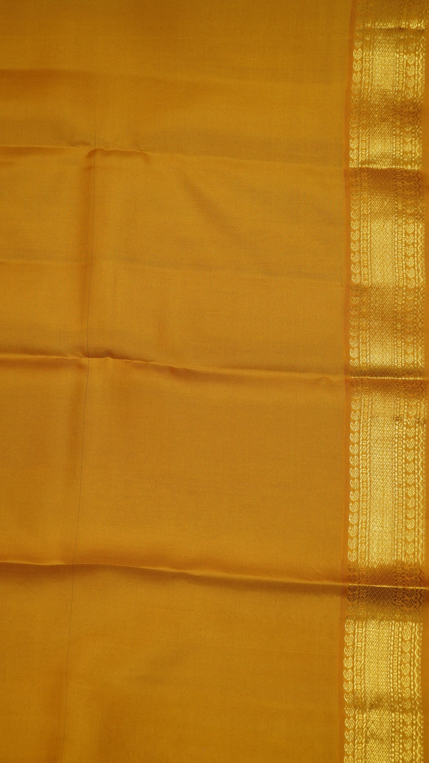 Pure Kanjivaram Silk Saree - Peach Pink-Mustard