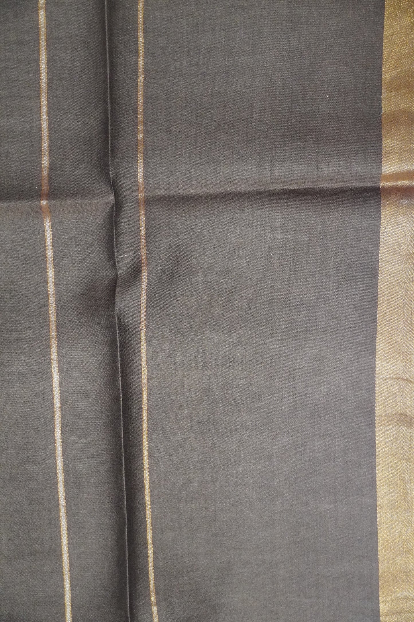 Pure Tussar Saree - Ikkat Figure Brown