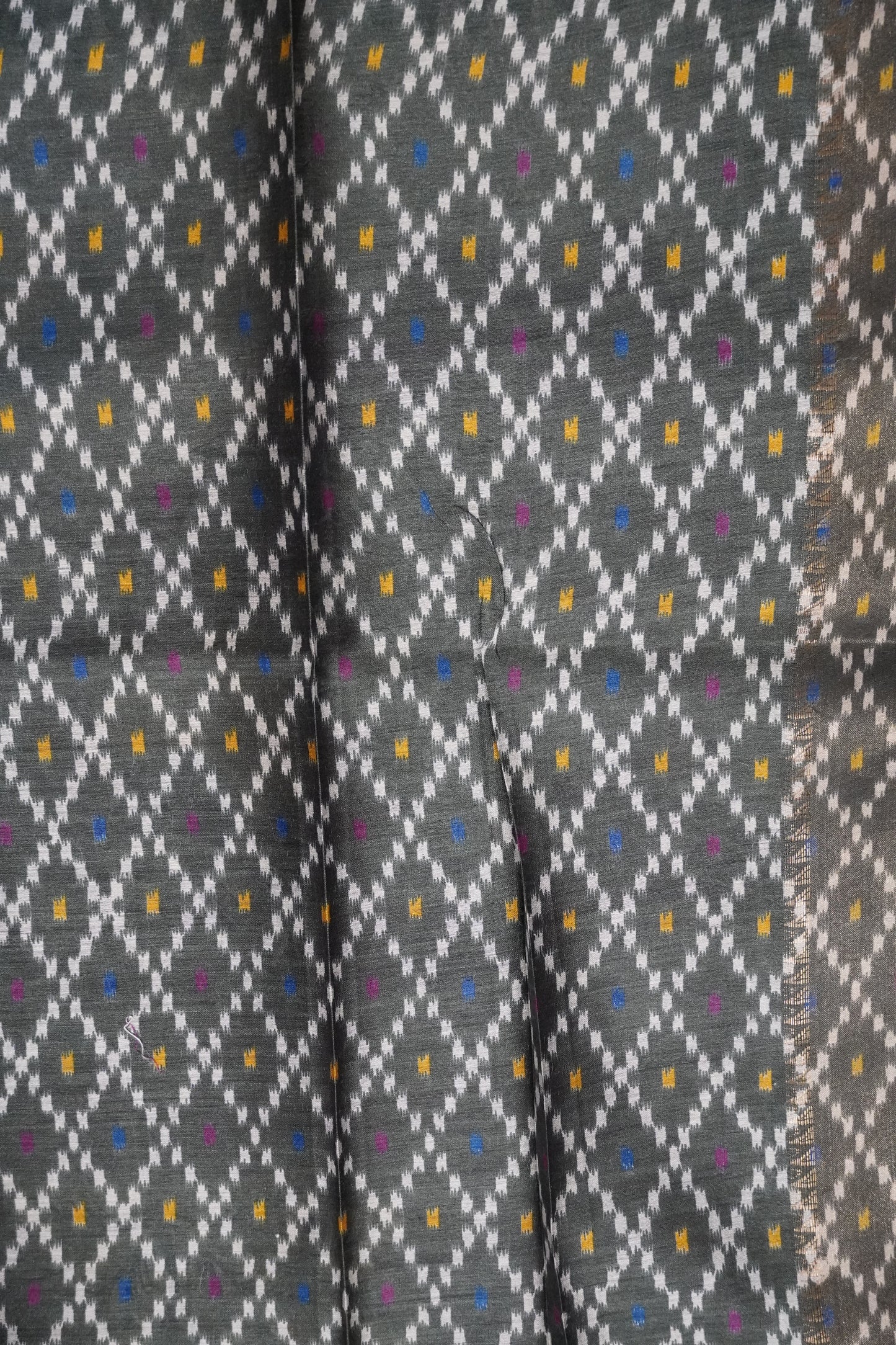 Pure Tussar Saree - Warli Wine
