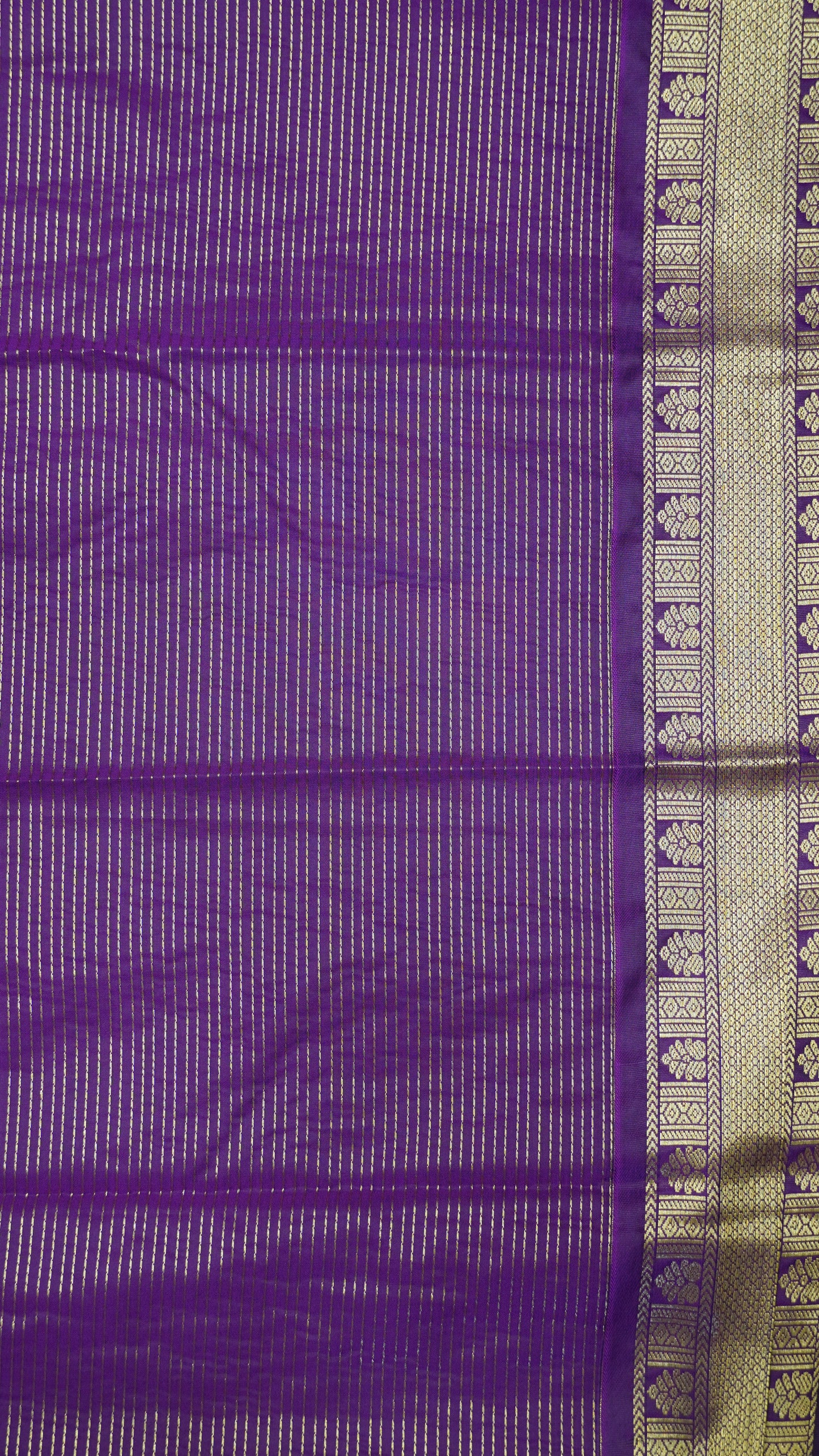 Semi Kanjivaram Silk Saree - Olive Green