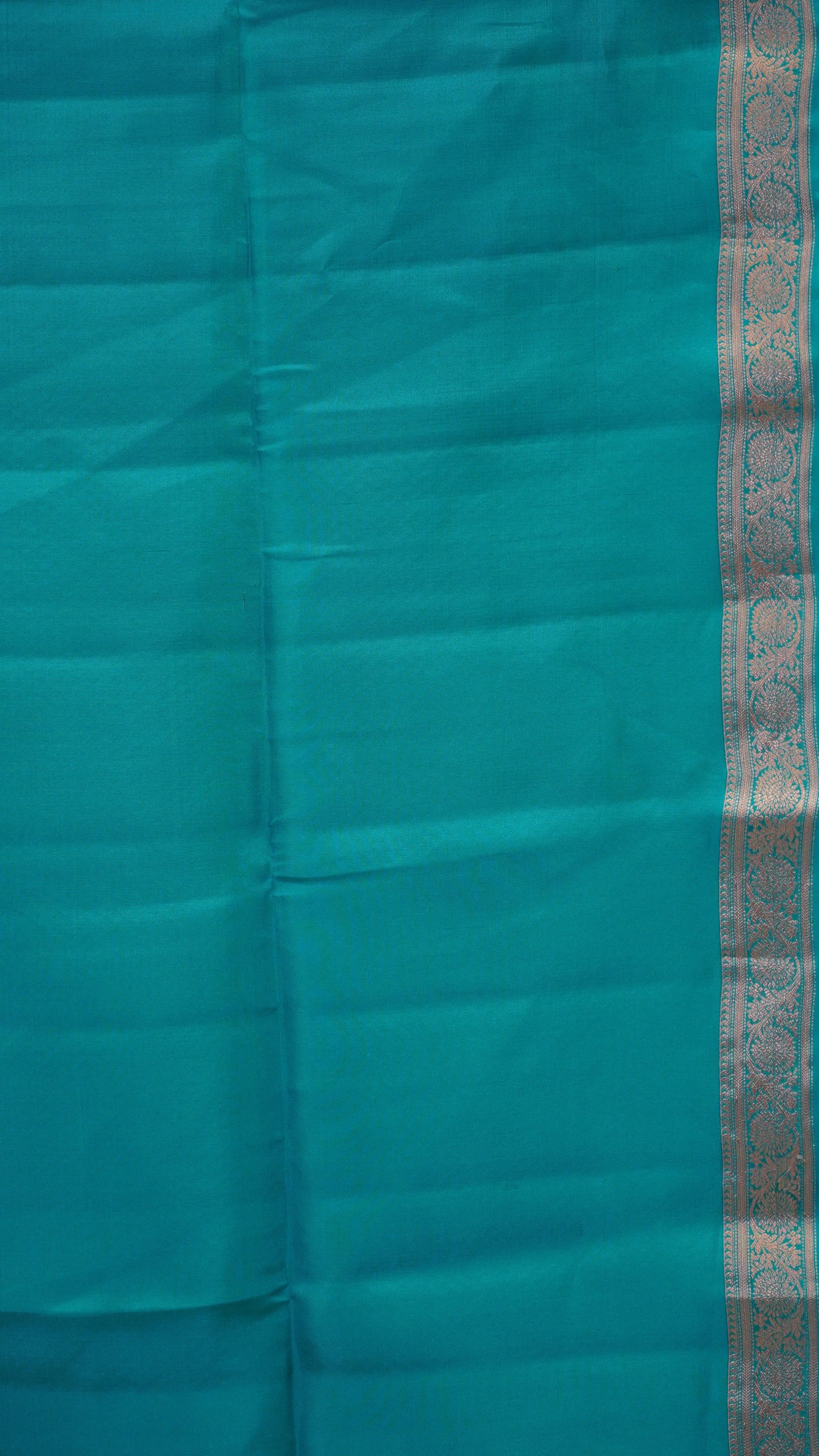Pure Soft Silk Saree Black to Turquoise Blue