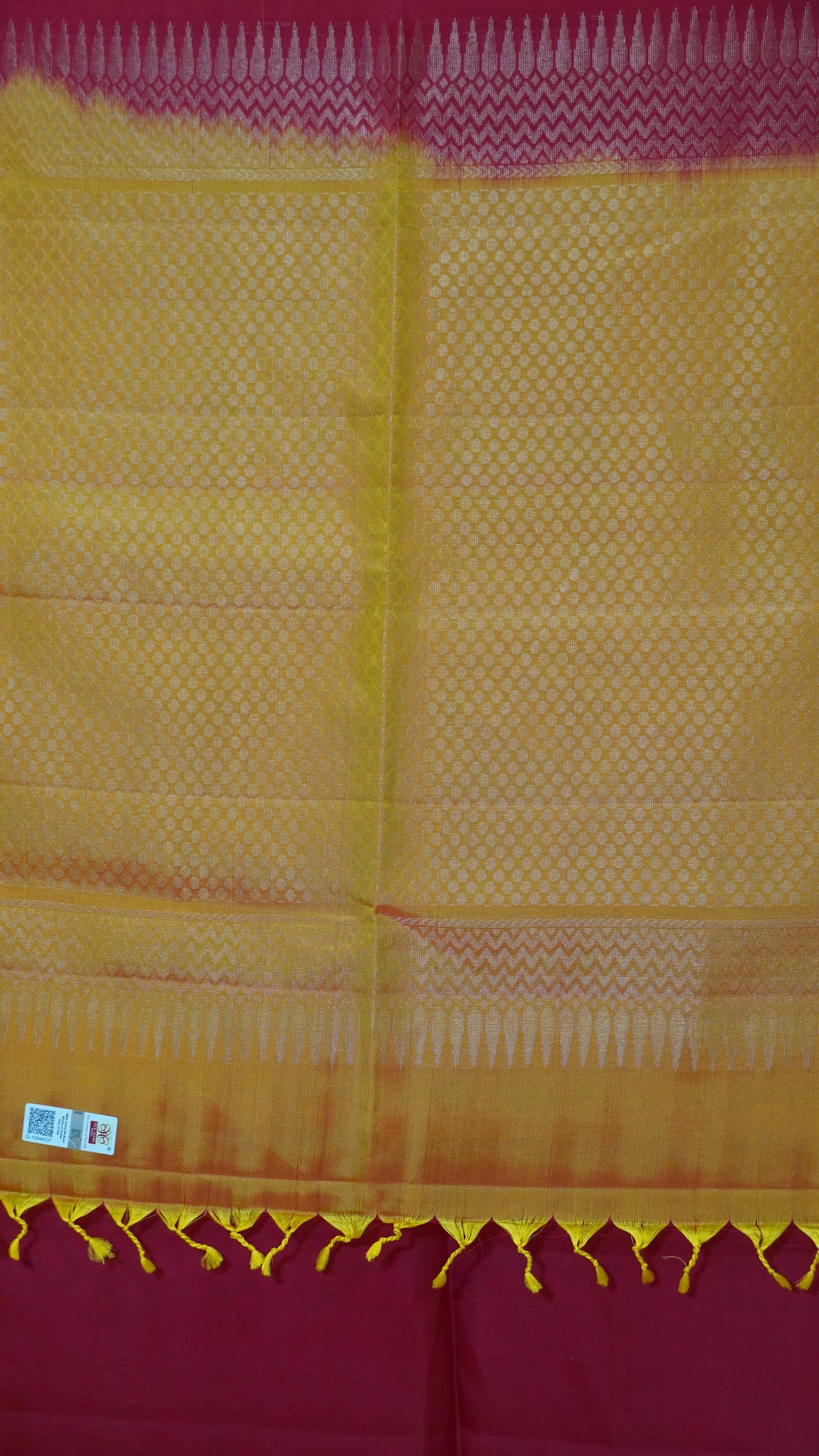 Pure Soft Silk Saree Red to Mustard