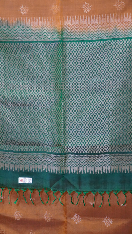 Pure Soft Silk Saree Honey to Green