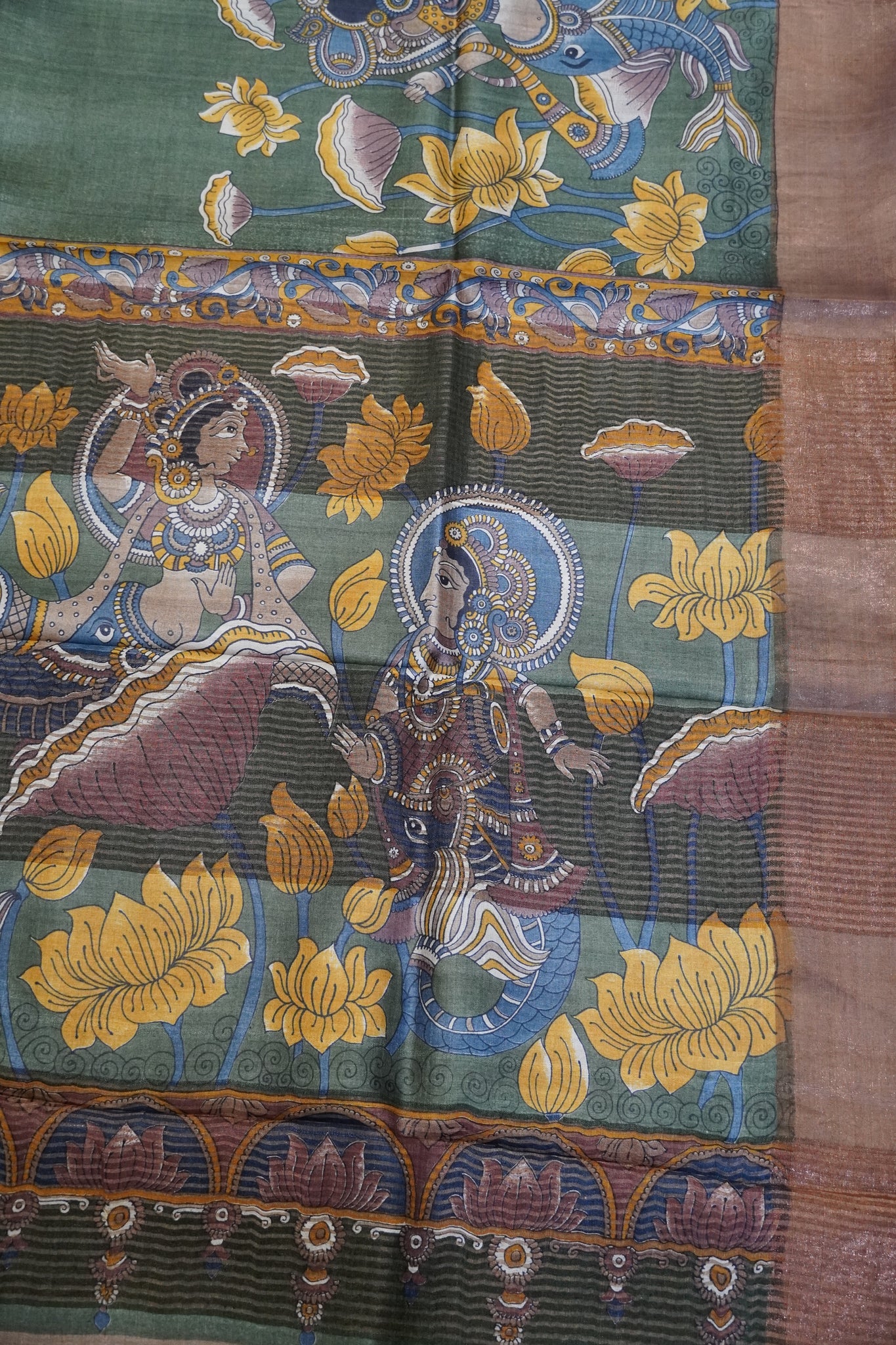 Pure Tussar Silk - Green