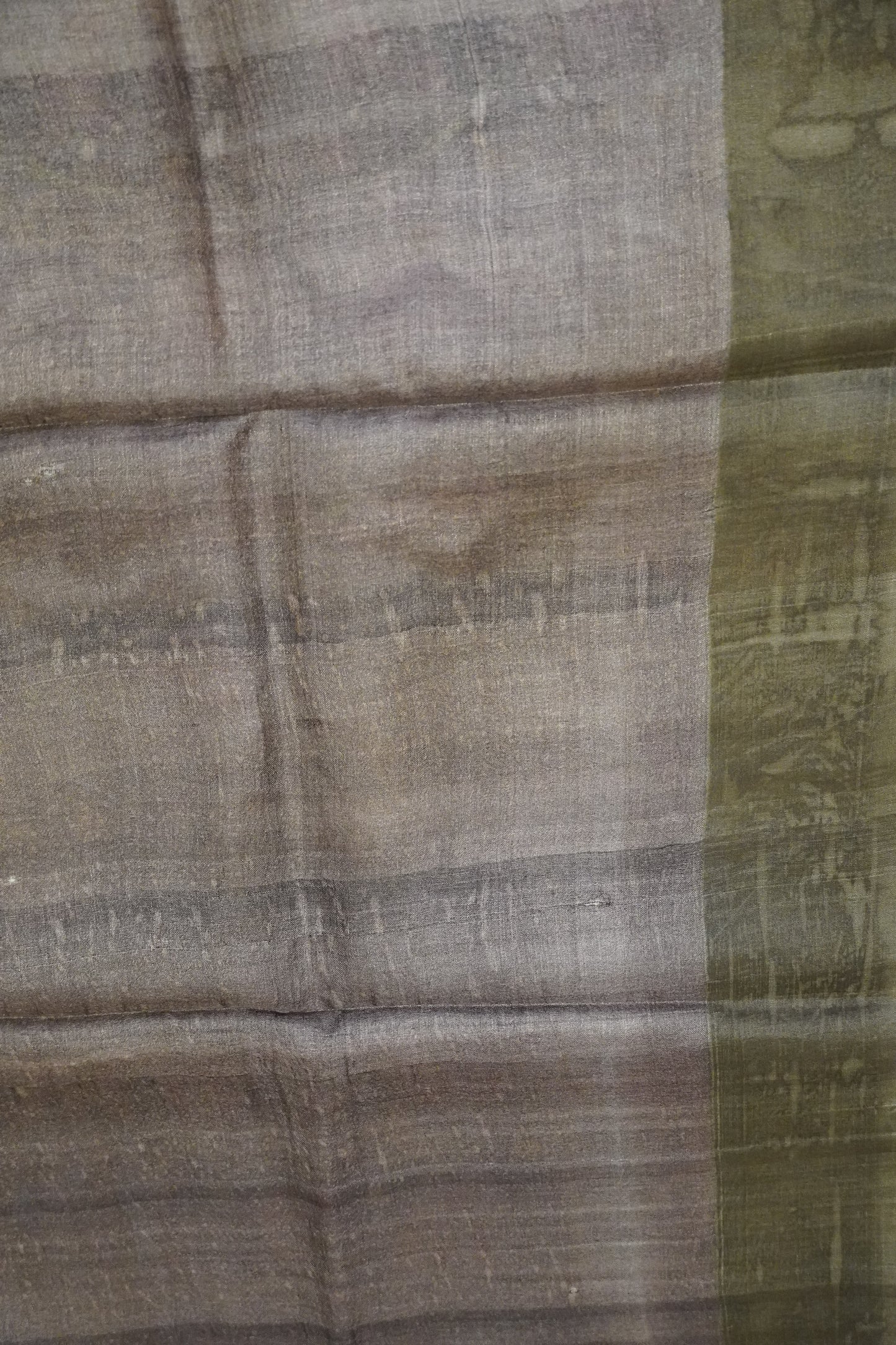 Pure Tussar Silk - Black