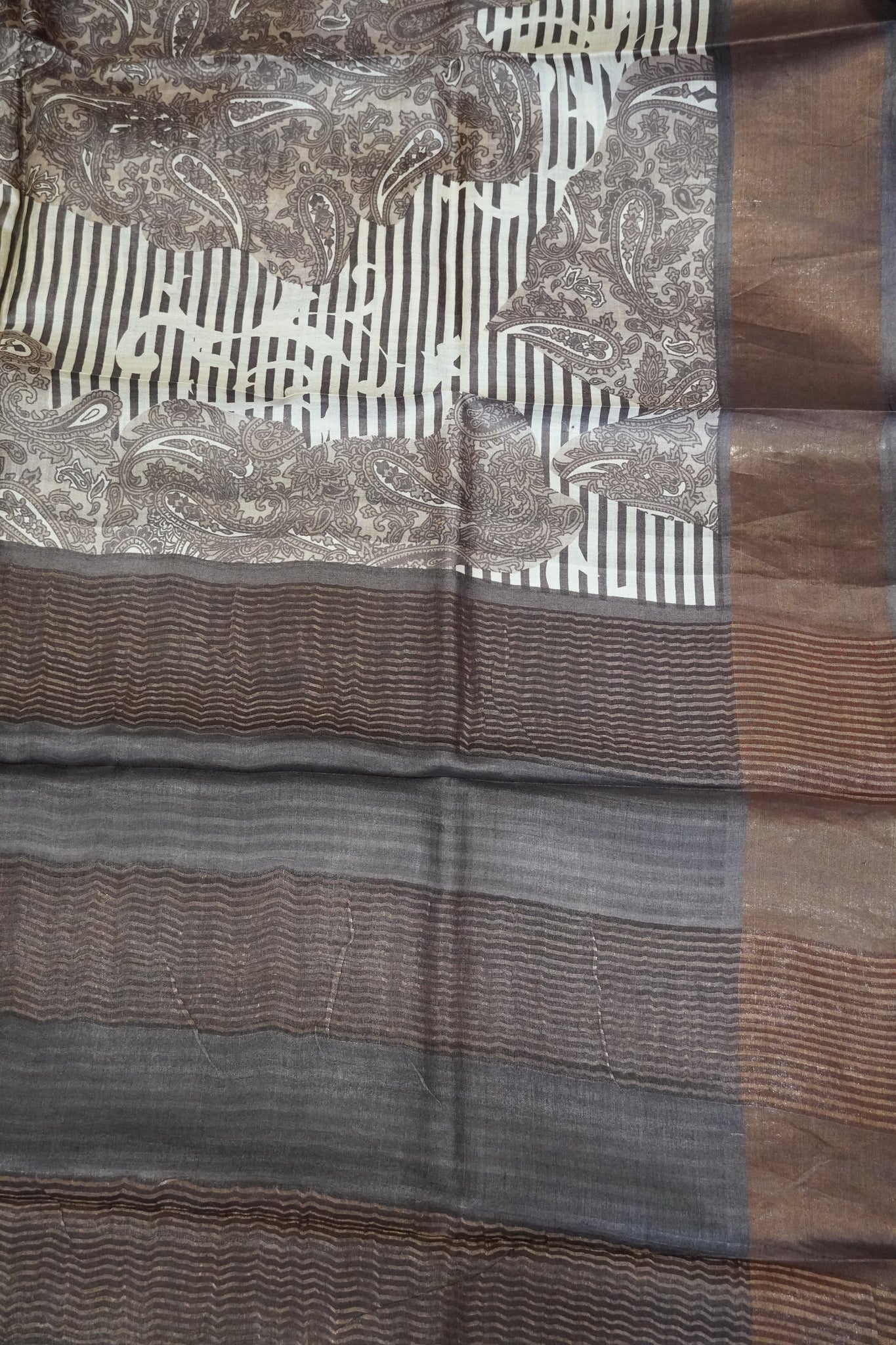 Pure Tussar Silk - Brown