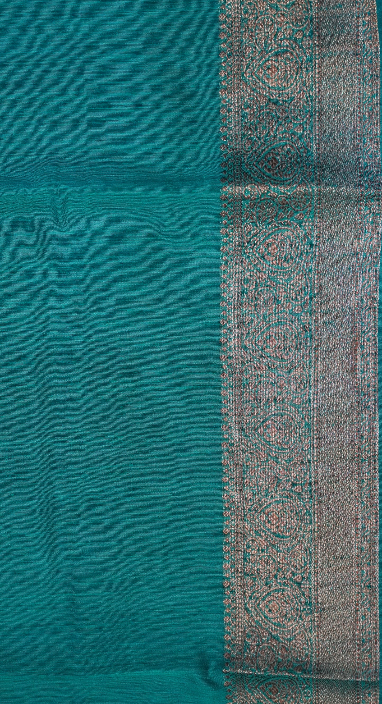 Bamboo Silk Saree-Purple With Peacock Green