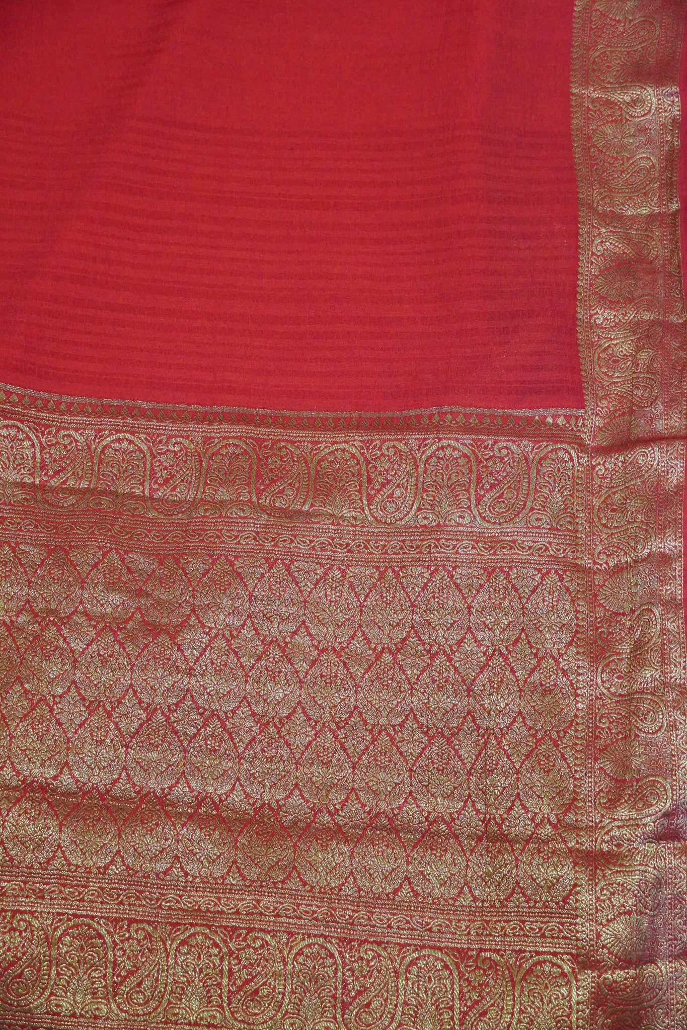 Banarasi Georgette Saree - Red