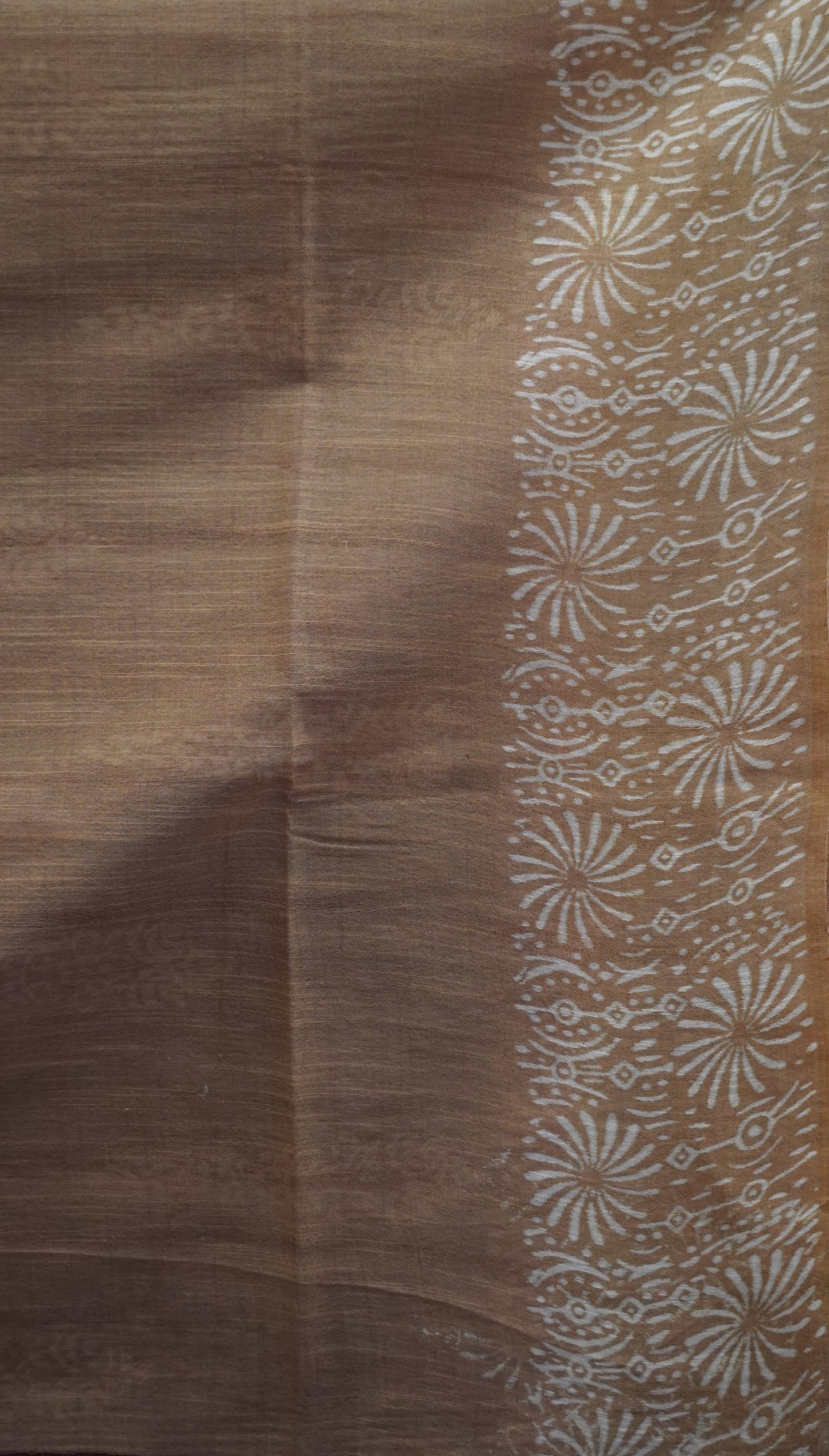 Bhagalpur Tussar Saree-Purple Manga Pattern