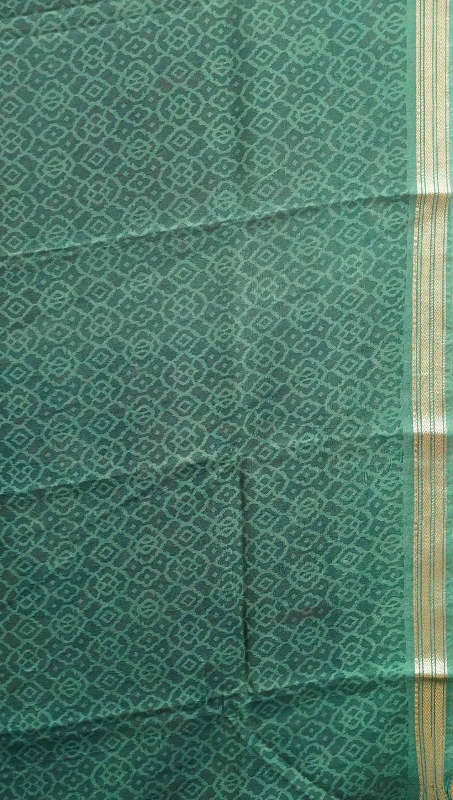 Viscose Saree-Mustard Peacock Body