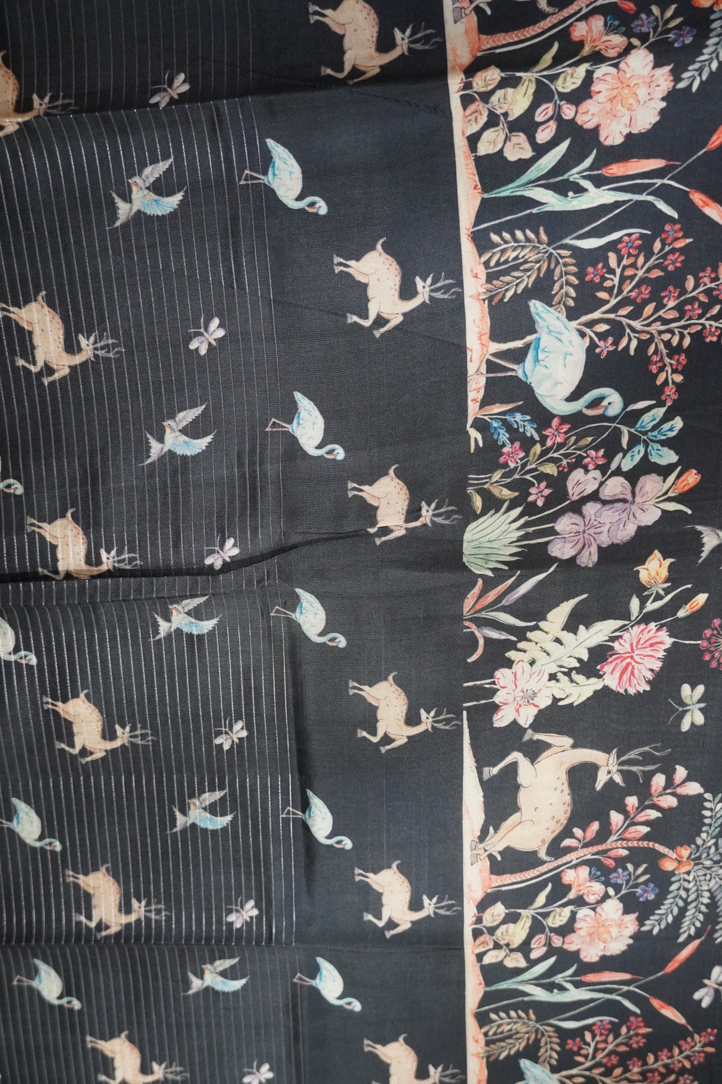 Mulberry Silk Saree- Zari Checks Lavender