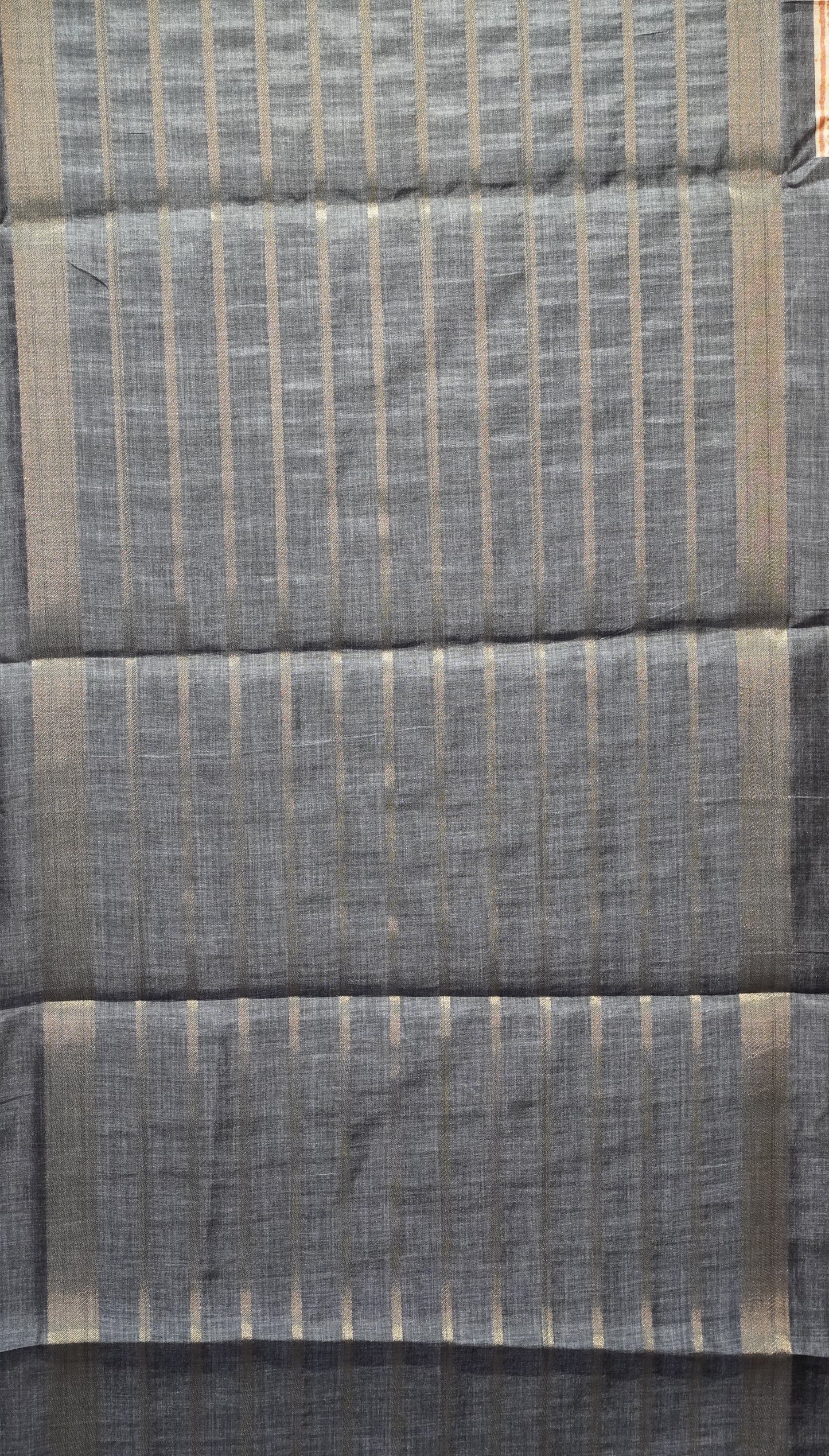 Semi Printed Pichwai Silk Saree Grey