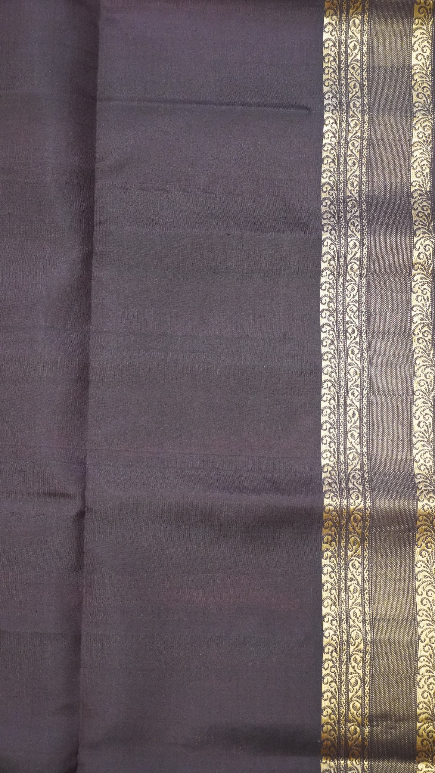 Pure Kanjivaram Silk Saree -Vineyard Butta Honey-Brown
