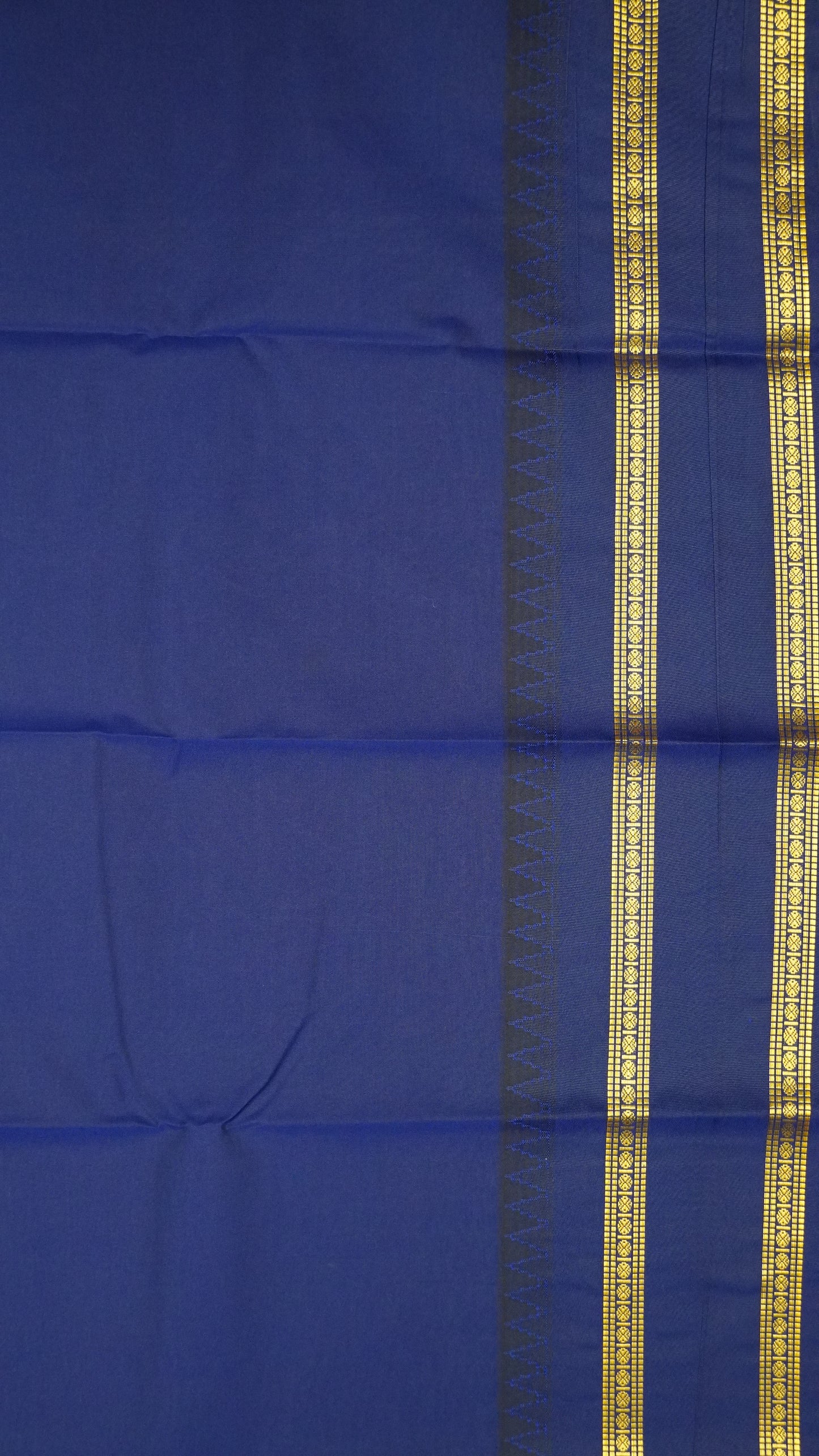 Semi Kanjivaram Silk Saree -Tower Border- Lime Green