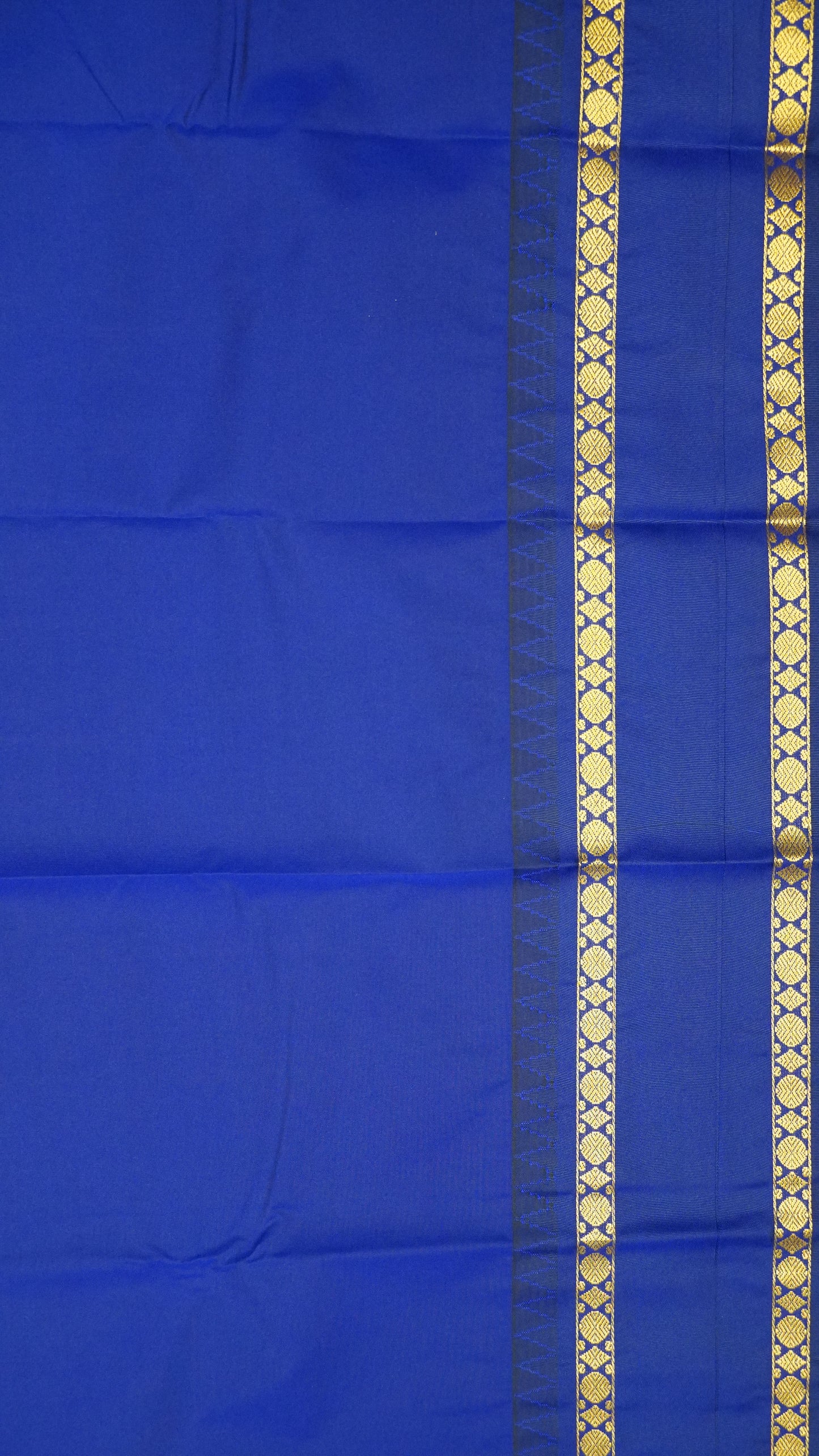 Semi Kanjivaram Silk Saree -Tower Border-Cream