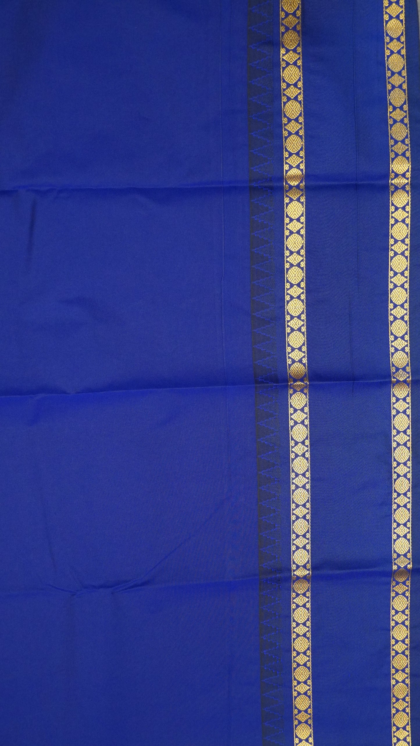 Semi Kanjivaram Silk Saree -Tower Border-Peachish Pink