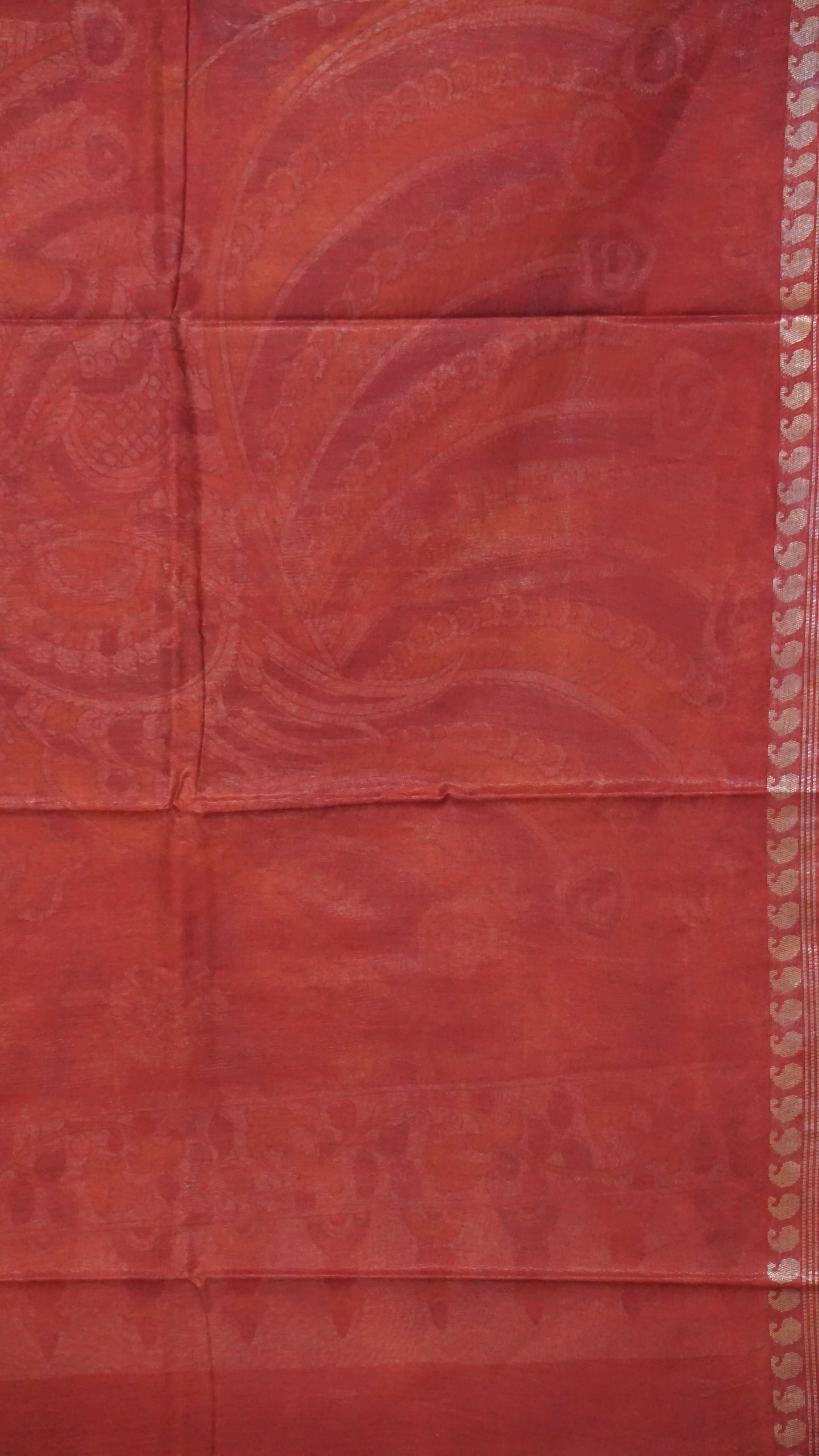 Semi Linen Kalamkari Saree Maroon