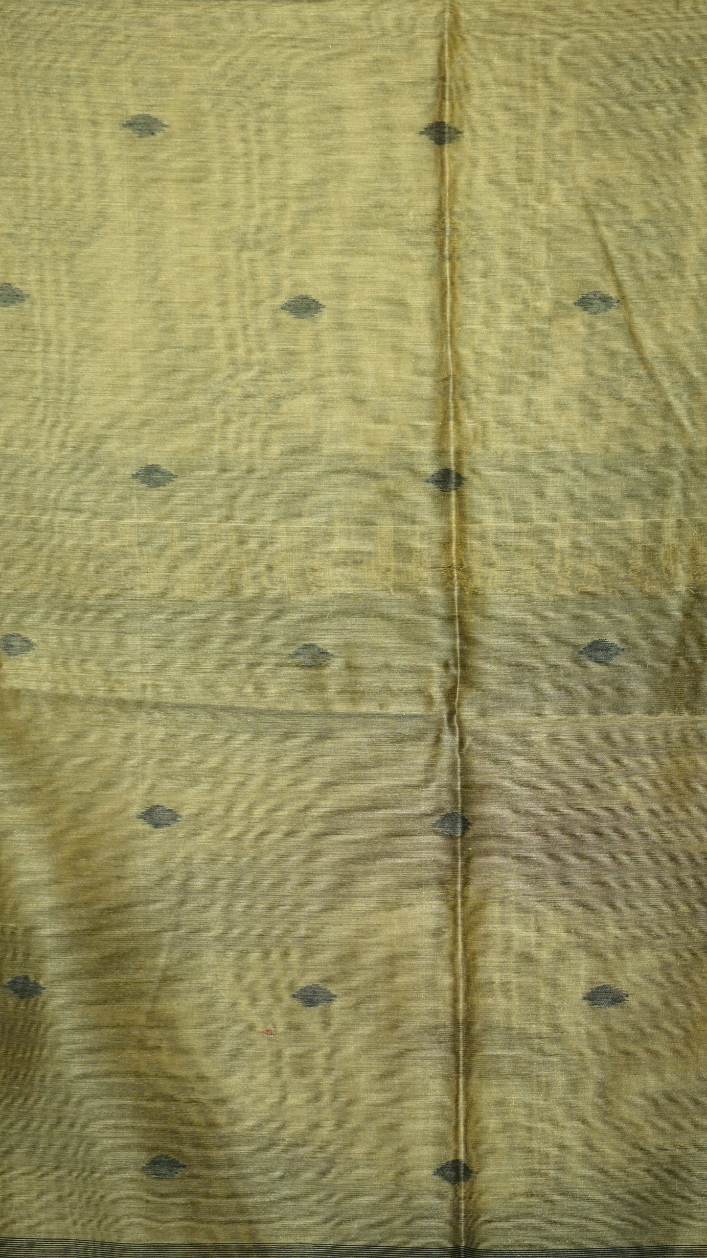 Munga Cotton Saree Ikkat Print Mustard Yellow