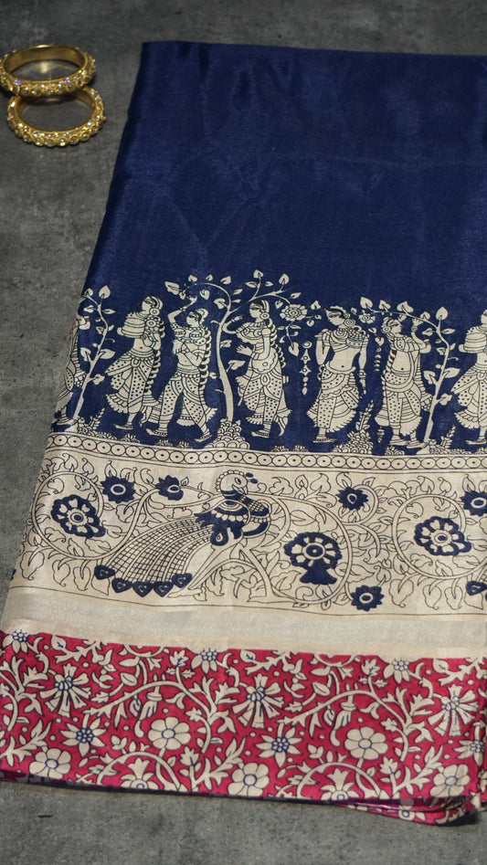 Chiralam Saree Blue