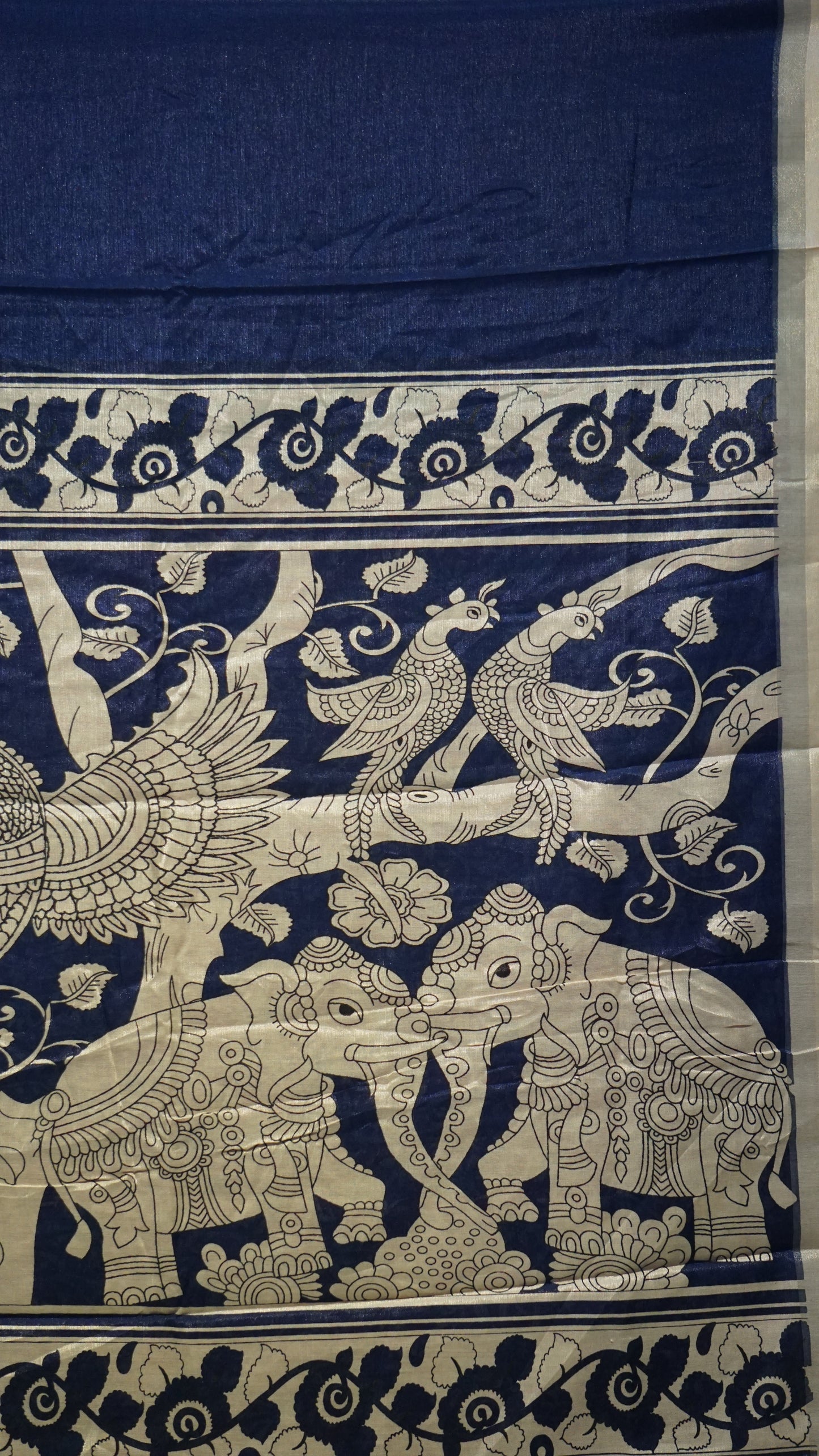 Chiralam Saree Blue