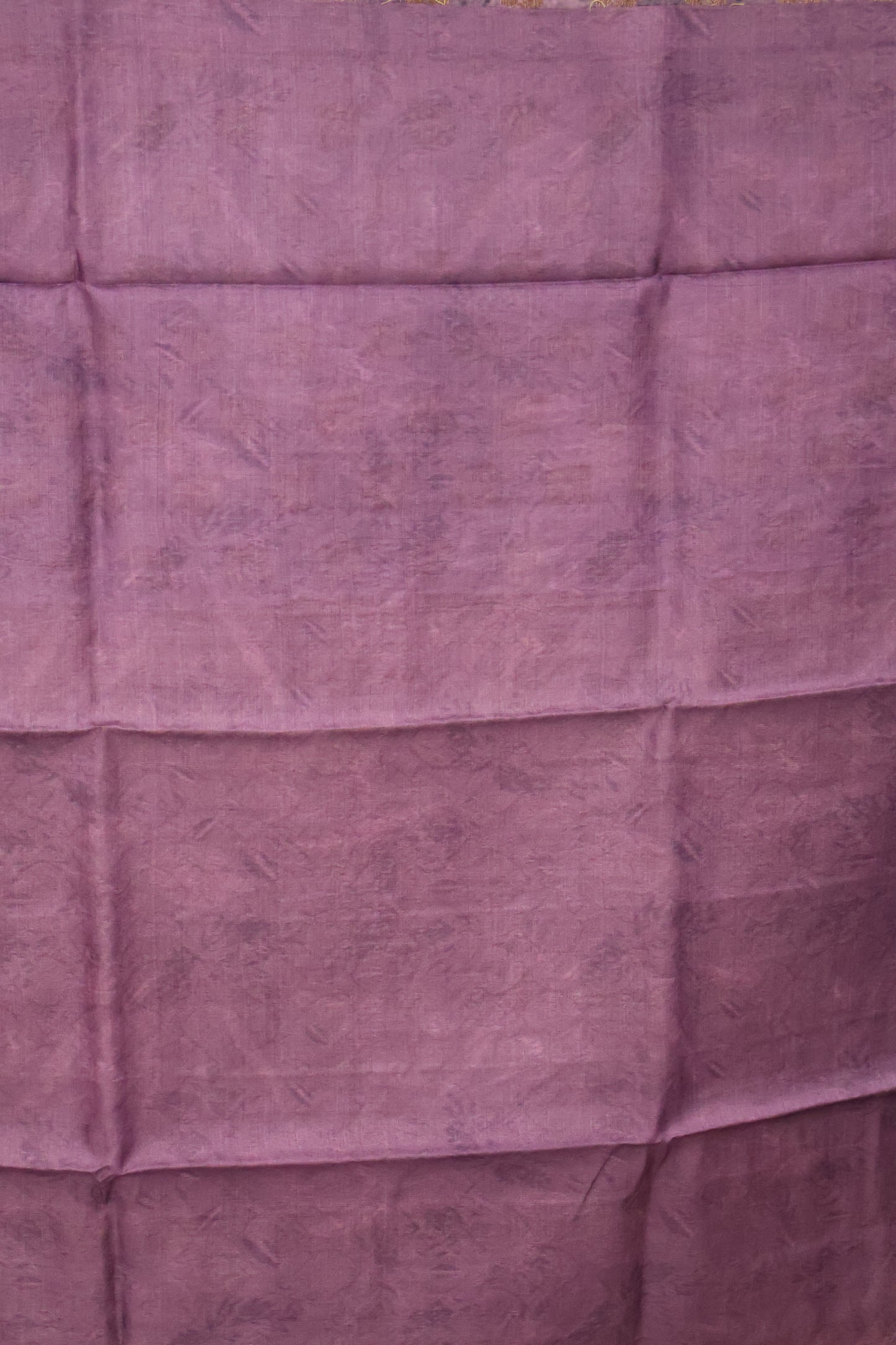 Pure Tussar Saree - Purple Silver Black Butta