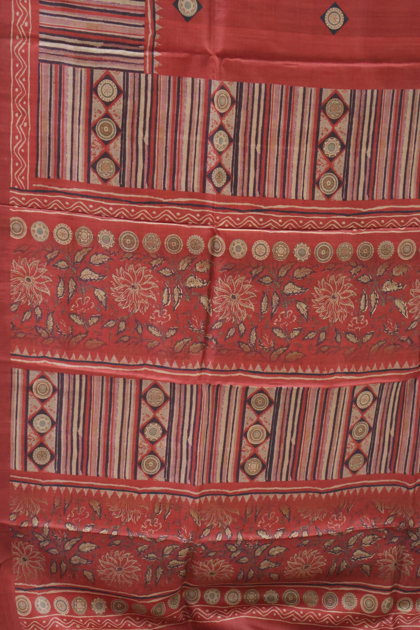 Pure Tussar Saree - Red